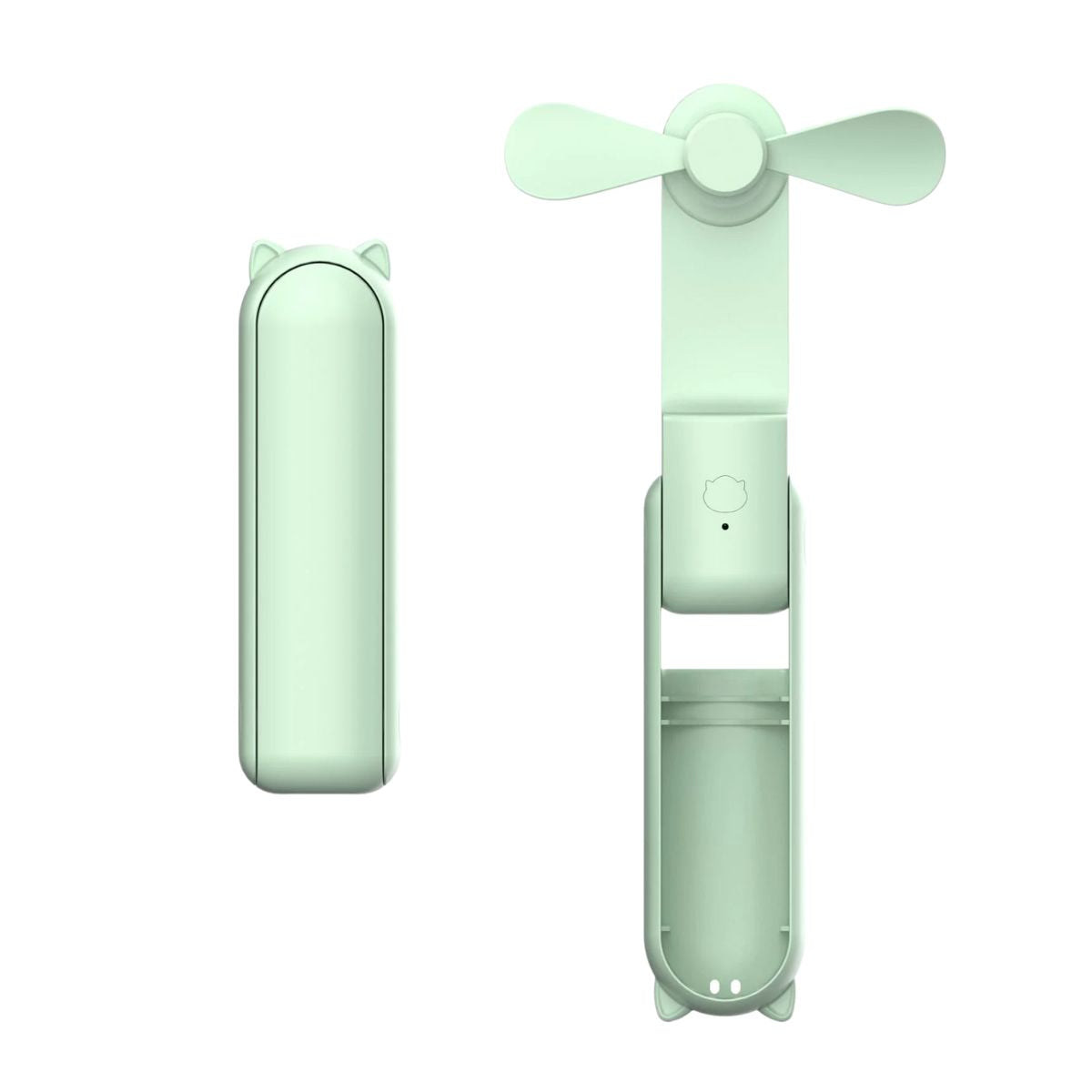 3-in-1 mini foldable hand fan with desk fan and pocket fan design, perfect for travel Koospark