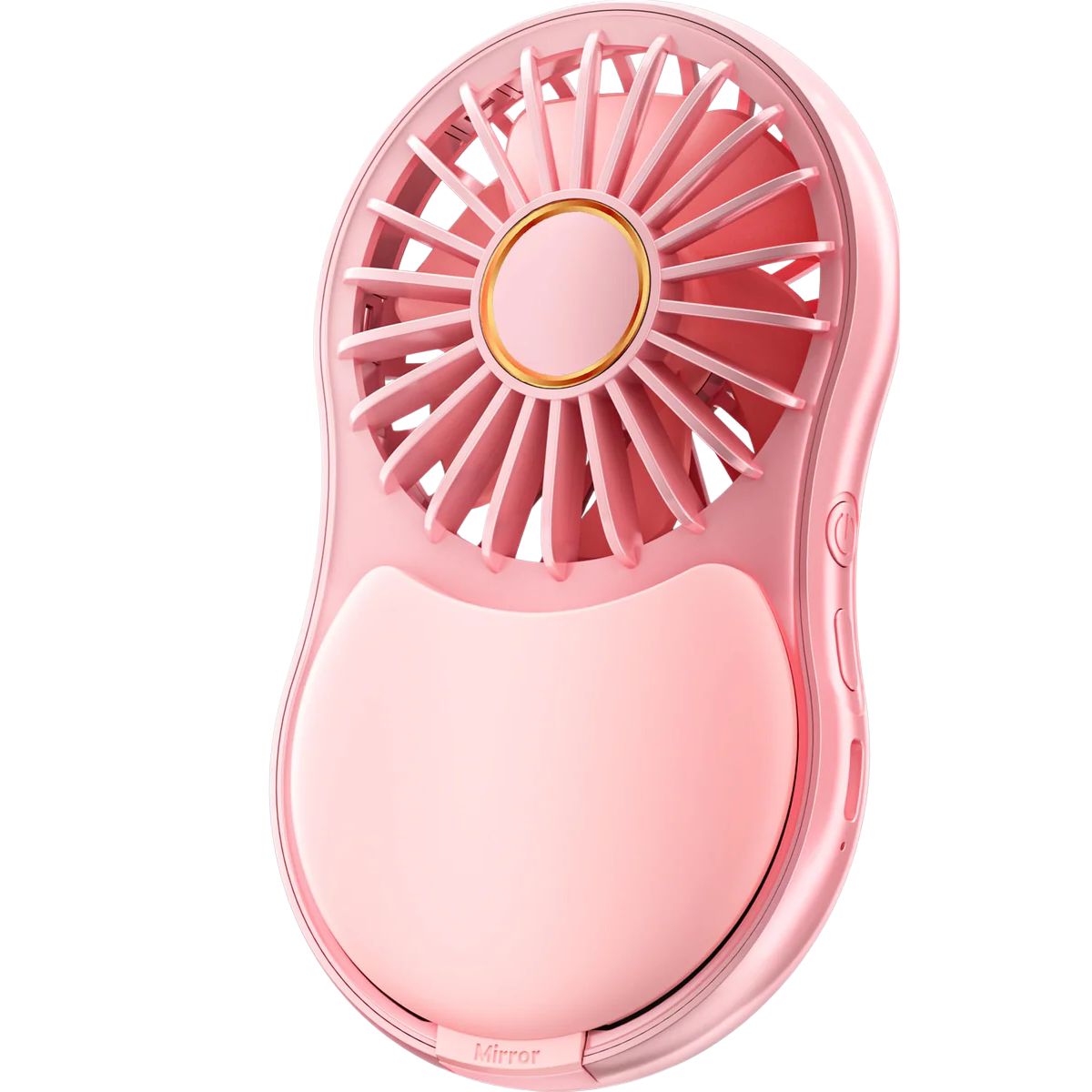 Frsara Portable Handheld Face Fan - 3-Speed, Usb-C Rechargeable Travel Fan, Ideal For Women, Pink - Koospark