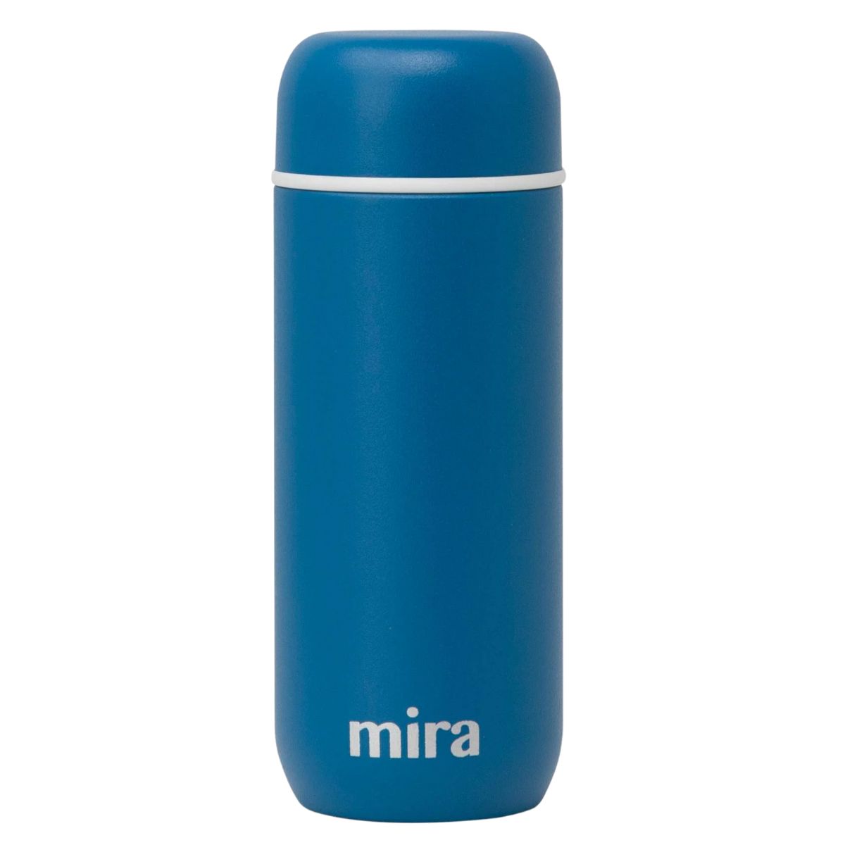 7 Oz Slim Thermos Flask - Leak-Proof Insulated Water Bottle - Perfect Compact Size - Denim