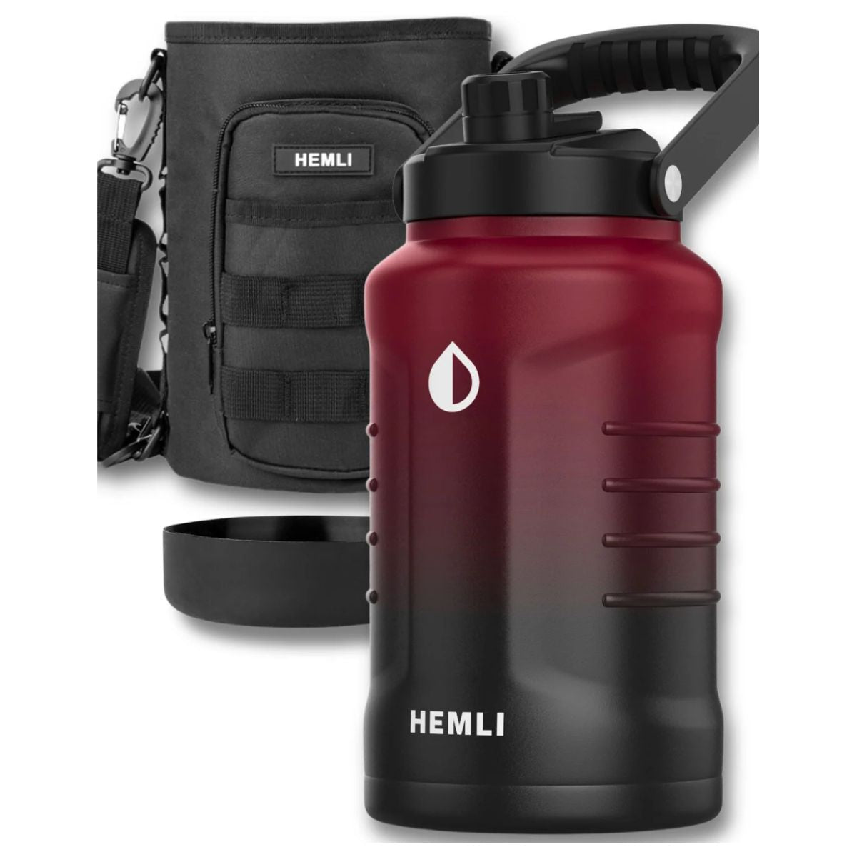 One Gallon Insulated Stainless Steel Water Bottle, 128 Oz Jug, Triple-Walled Vacuum