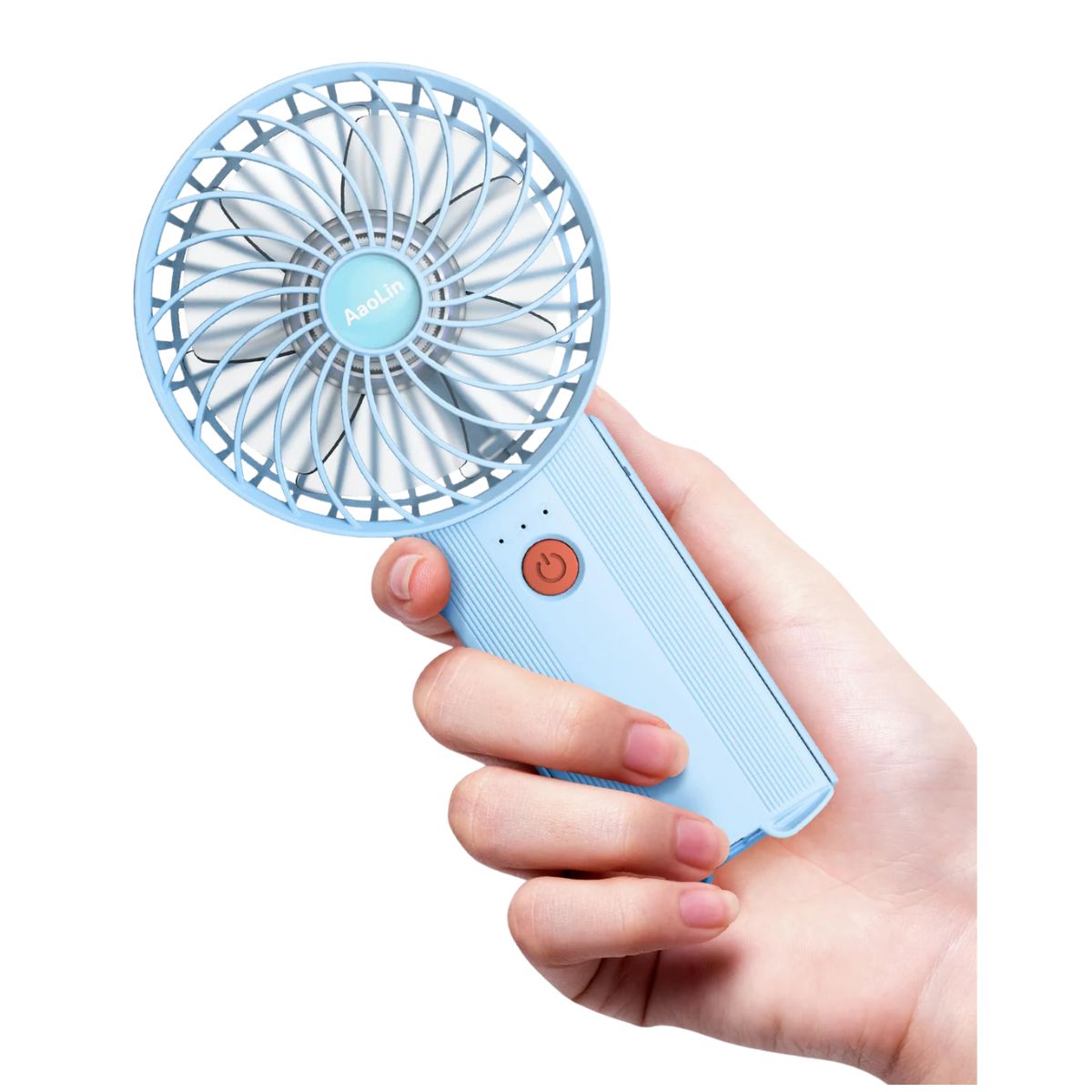 Mini Portable Folding Handheld Fans Usb Rechargeable Personal Fan Neck Desktop 4-Speed 3-In-1 Silent - Koospark