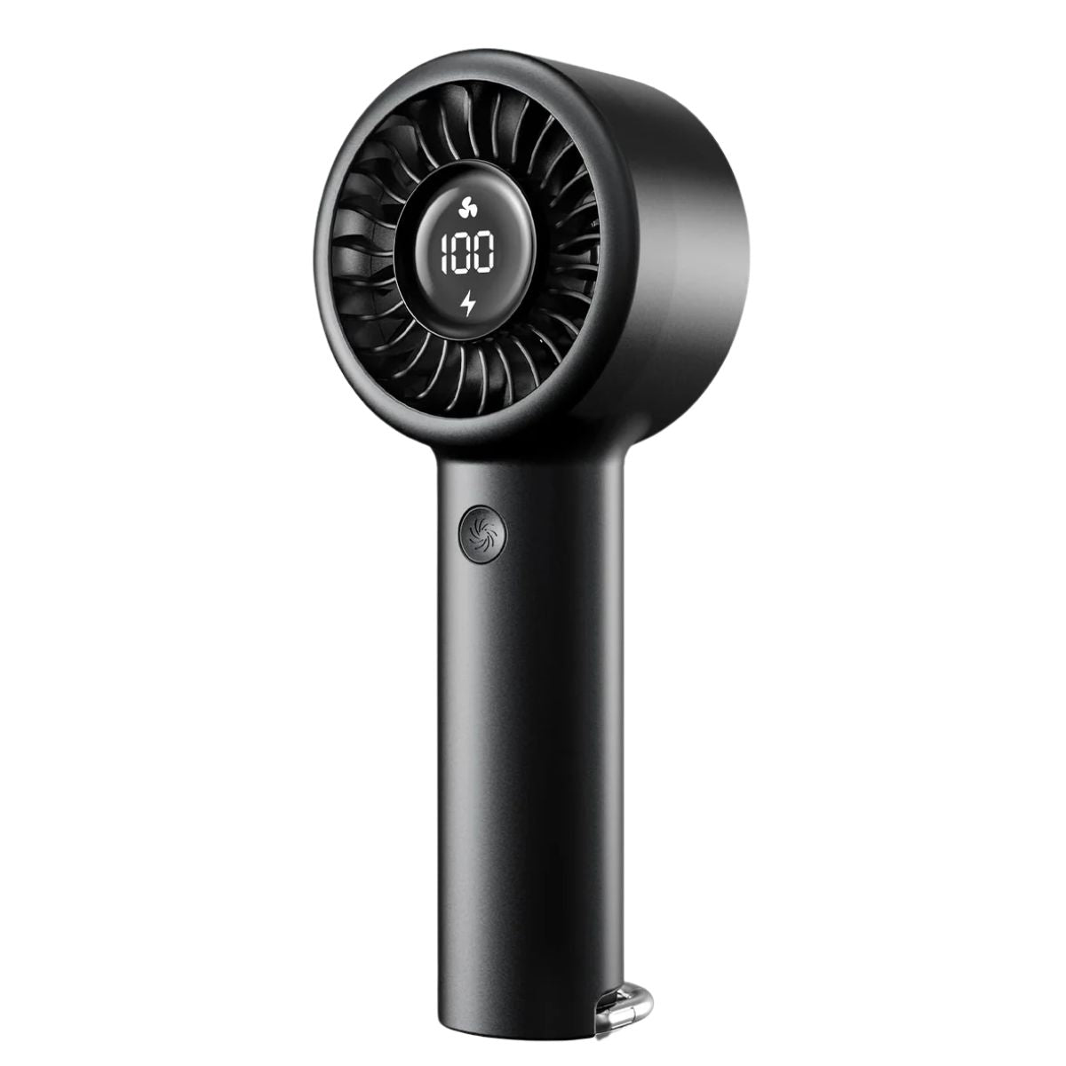 Handheld Turbo Fan, High Speed Mini Portable Personal Fan Rechargeable, 5-Speed Cooling, Led Display - Koospark