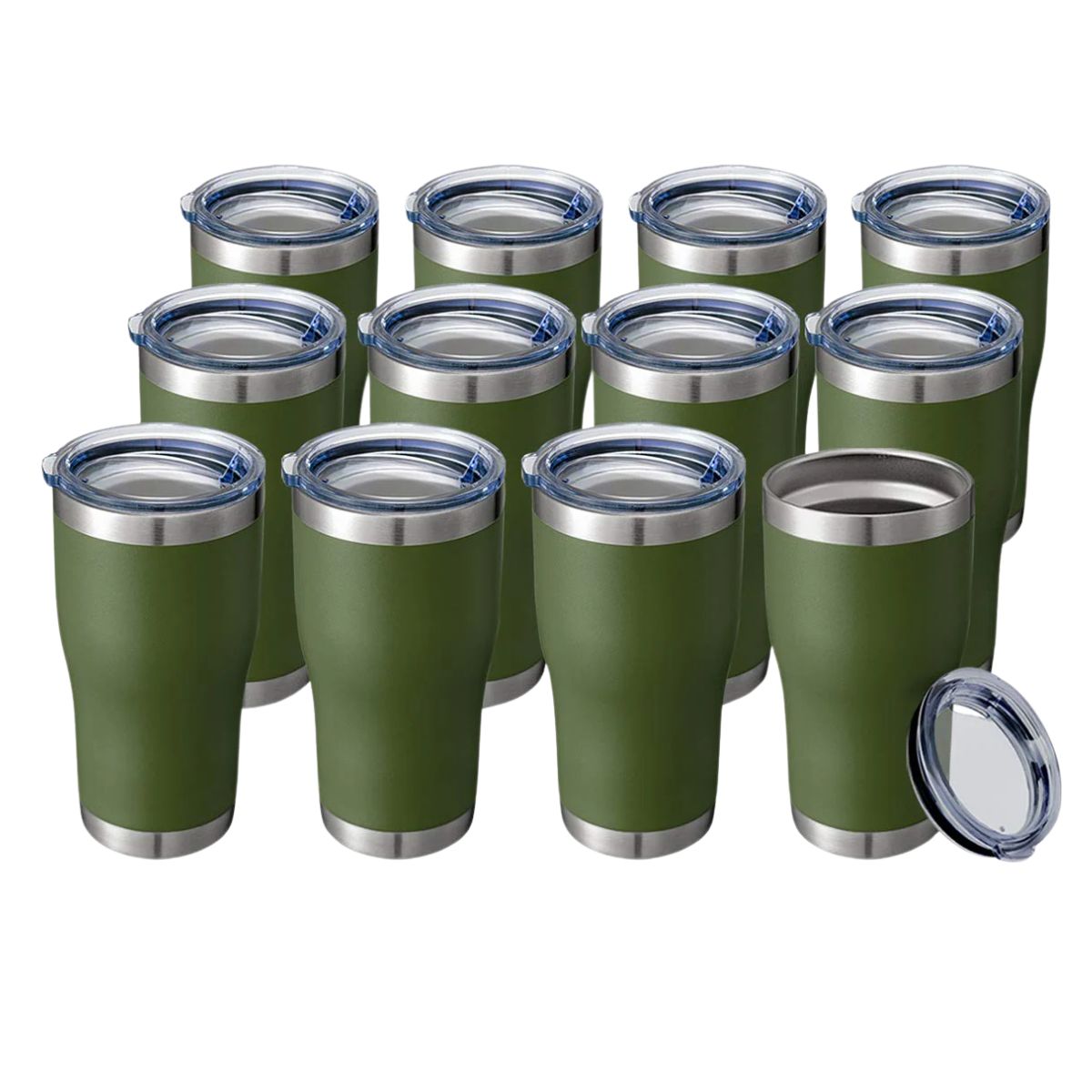 Hasle Outfitters 20 Oz Tumbler Bulk, Stainless Steel Tumblers With Lid, Vacuum Insulated Tumbler