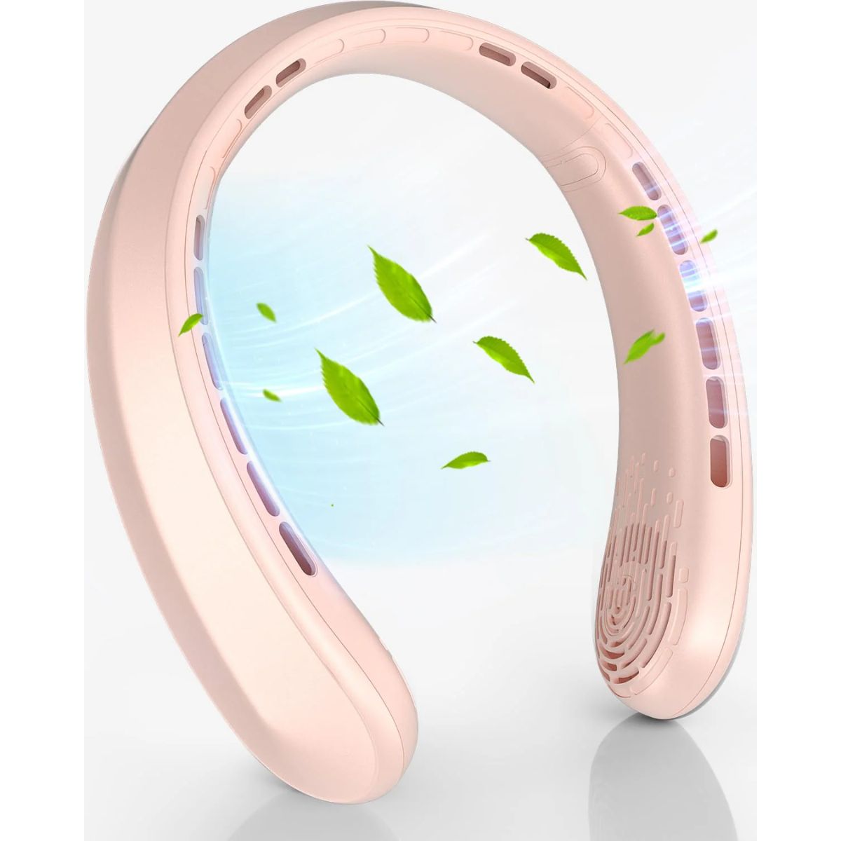 Neck Fan, Portable Neck Fan, 4000 Mah Battery Operated Wearable Personal Fan With Usb Rechargeable - Koospark