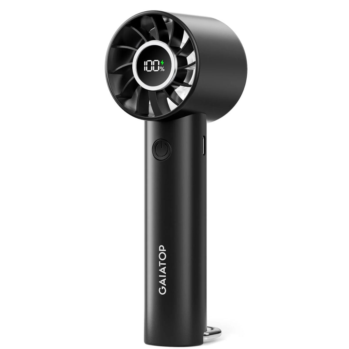 Gaiatop Portable Mini Fan, 3 Speed Handheld Fans With Power Display Flashlight, Usb Rechargeable - Koospark