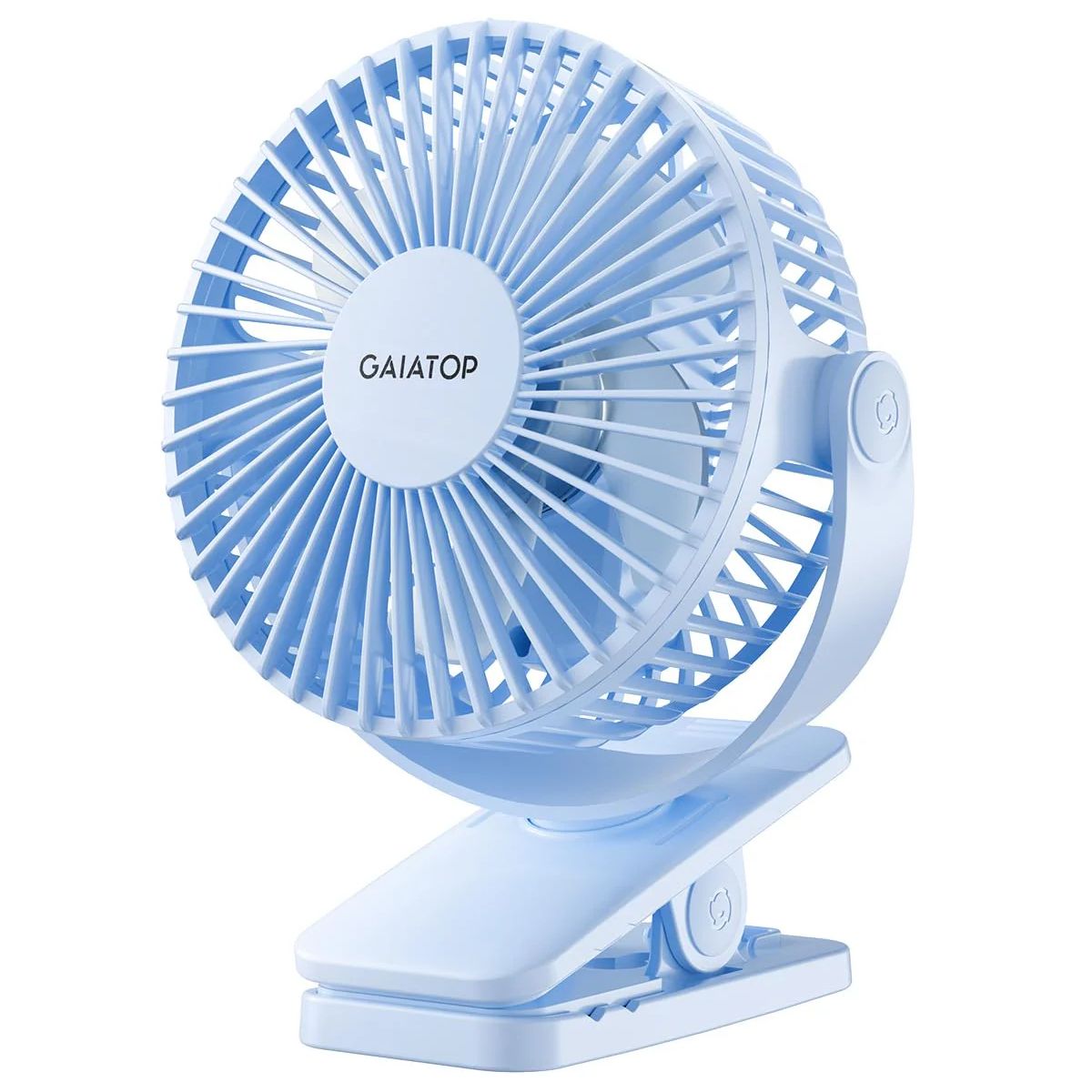 Gaiatop Portable Clip On Fan Battery Operated, Small Powerful 3 Speed Quiet 360° Rotate, Usb - Koospark