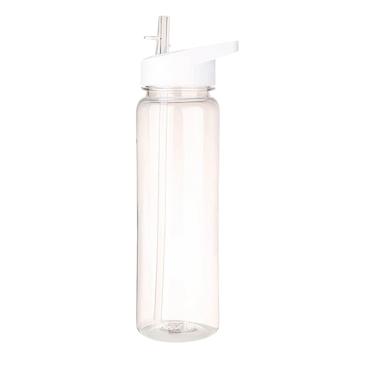 Tritan Clear Water Bottle With Straw No Markings 24 Oz Sports Water Bottle Leak Proof