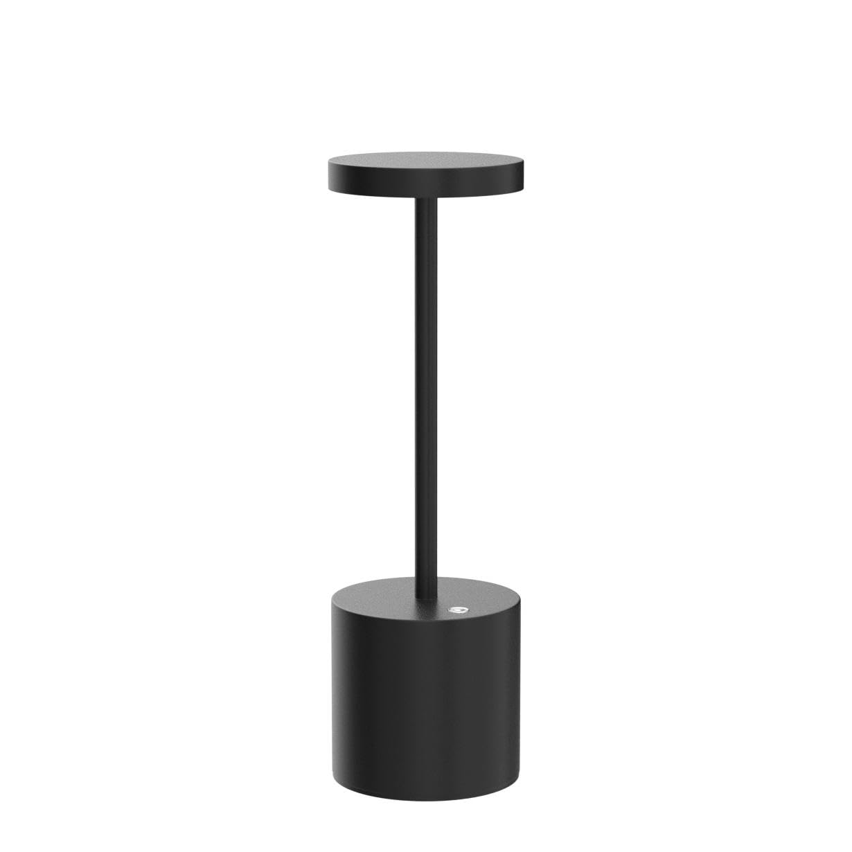 Yiben 2Pack Cordless Table Lamp, Rechargeable Led Battery 5000Mah Metal Usb Portable Powered Desk Lamp, 3 Levels Brightness Light For Restaurants Outdoor (2Pack 10.25In Black)