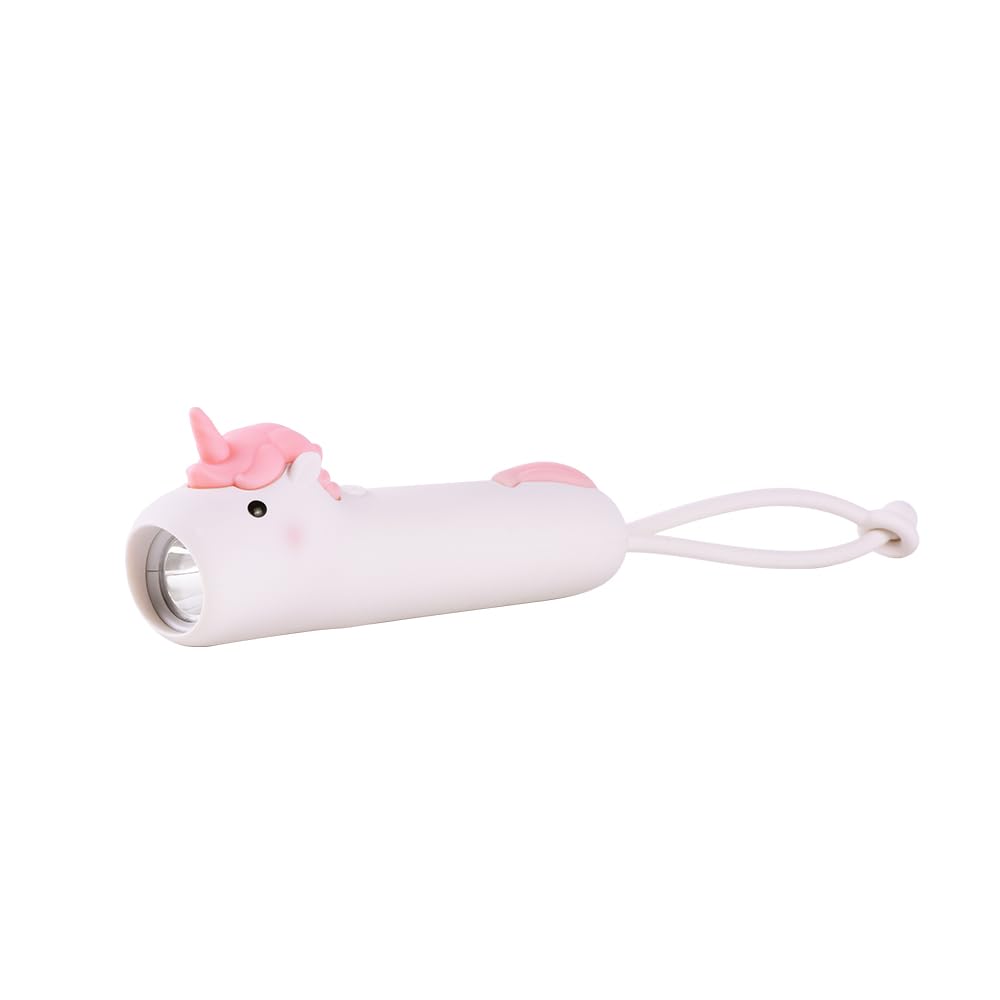 Yzyoe  Rechargeable Small Horse Led Flashlight, Cute Animal Shaped Silicone Flashlight, Comfortable Touch Lasting Press To Adjust Brightness Portable Outdoor Lighting Creative Light.
