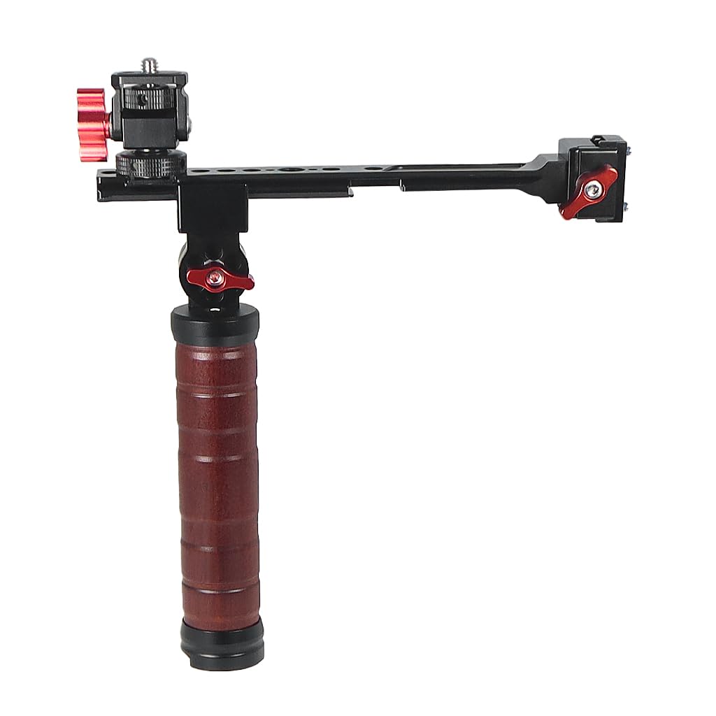 Novelgoal Adjustable Sling Handgrip Compatible With Rs2/Rs3, Foldable Gimbal Sling Handle W Cold Shoe, 1/4'' & 3/8'' Screw Hole, Camera Stabilizer Grip (Handle & Slider & Gimbal)