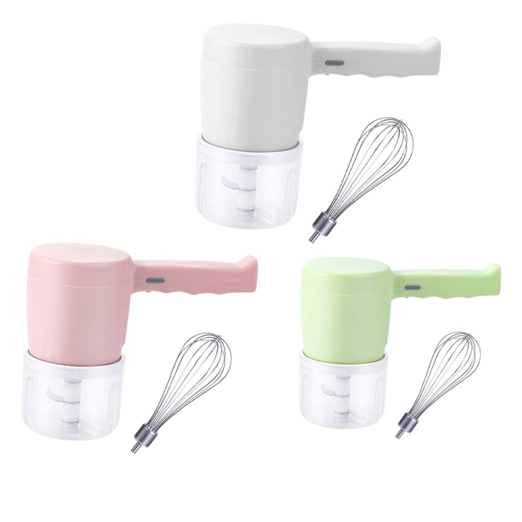 Efkerggjgtgtgjhpwelp 2 In 1 Electric Wireless Whisk Hand Blender Mixer Usb Rechargeable With Cup (B (C As The Picture Shows)