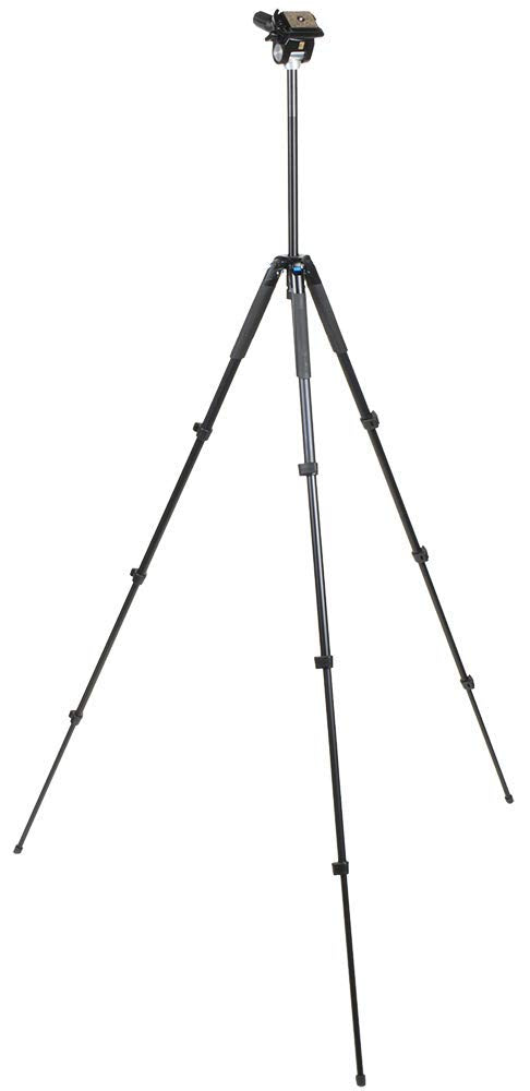 Slik Sprint Pro Iii Travel Tripod Ez W/Sh-707E 2-Way Head For Mirrorless/Dslr Sony Nikon Canon Fuji Cameras And More - Black (611-853)