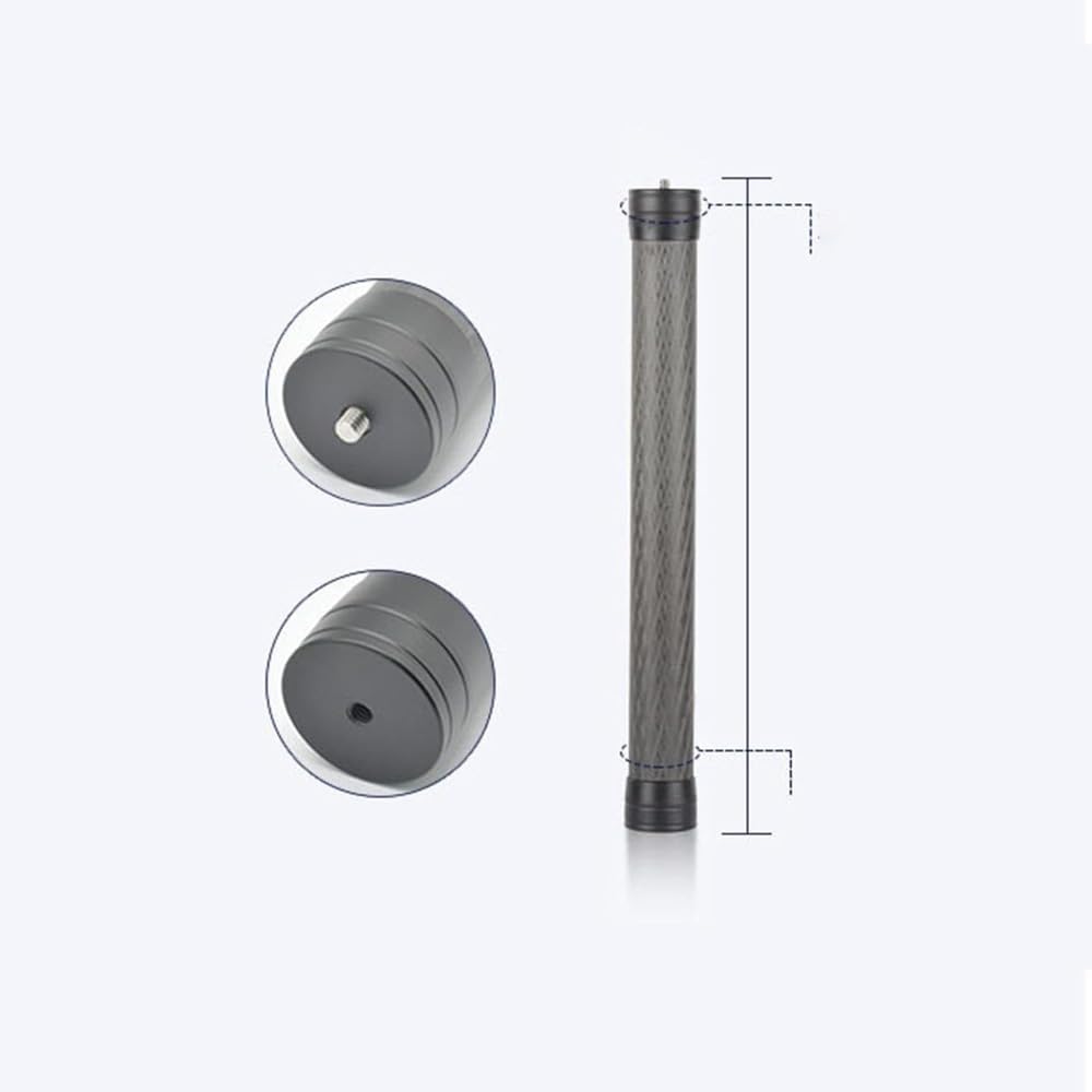 Sporful Stabilizer Extension Rod Extension Pole Handheld 36Cm Selfie Rod 1/4'' Screw Extension Pole For Outdoor Macro Studio