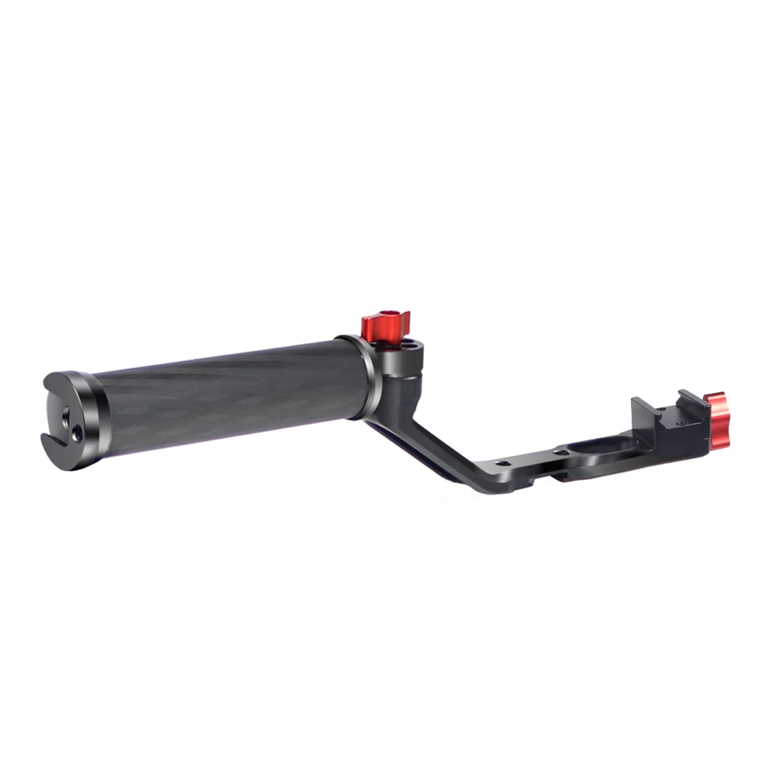 Novelgoal Carbon Fiber L Bracket Handle Grip With Foldable Cold Shoe Mount Compatible With Dji Ronin Rs2 Rsc2 Mini Handheld Gimbal Stabilizer Accessory (Handle)