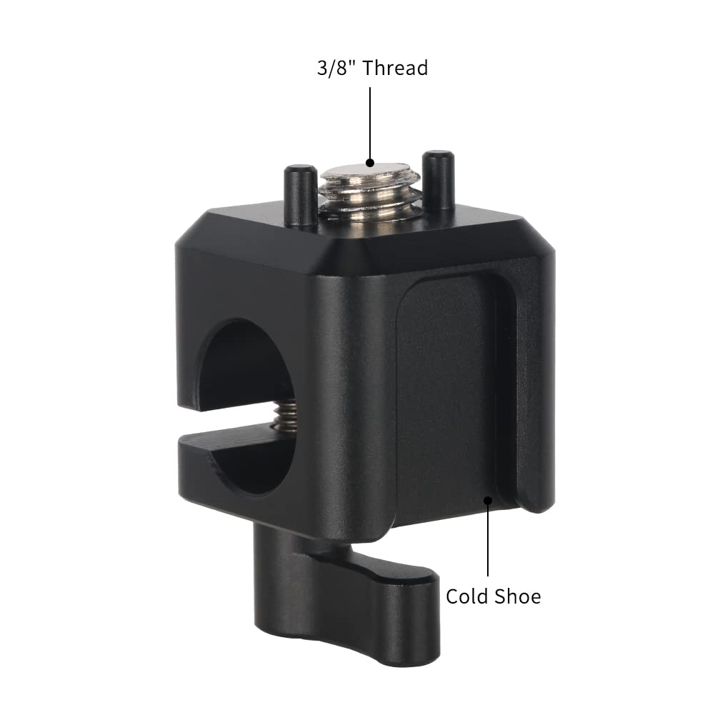Niceyrig 15Mm Rod Holder To Cold Shoe Compatible With Arri Thread Applicable For Evf Mount Follow Focus Microphone - 494