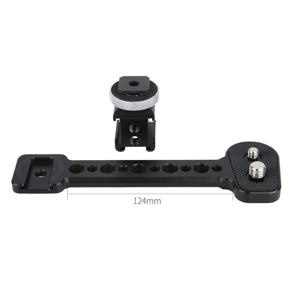 Niceyrig Universal Gimbal Stabilizer Extension Plate With Triple Cold Shoe Mount, Applicable For Dji Ronin S/Sc/Rs2/Rsc2, Zhiyun Crane 2 2S V2 Plus