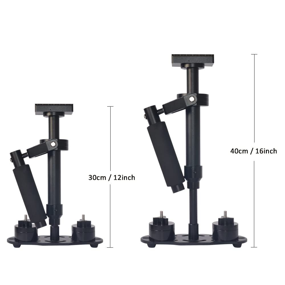 Mcoplus 16"/40Cm Camera Handheld Video Stabilizer With Quick Release Plate 1/4" Screw For Canon, Nikon, Sony, Panasonic Dslr Camera And Video Cameras Loading 3.3Lbs/1.5Kg
