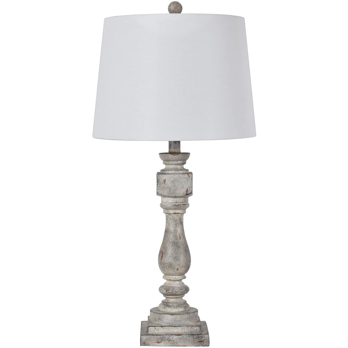Crestview Collection Evavp1355Gry 29" Poly Resin Table Lamp Evolution Furniture