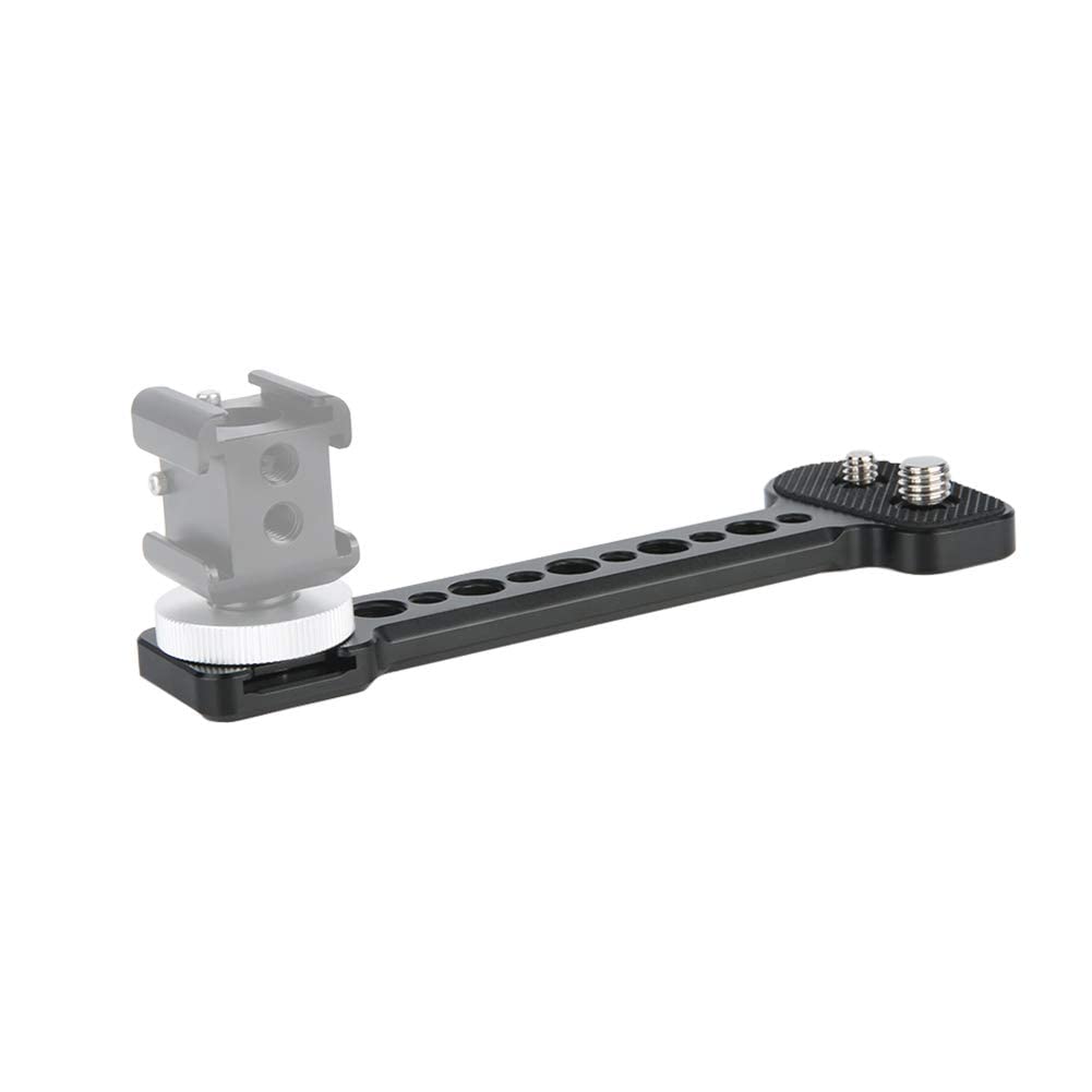 Niceyrig Cold Shoe Extension Bracket Multi-Functional For Dji Rs 3/3 Pro/Rs 2/Rsc 2/Ronin S/Sc, Tripod And Camera Vlog Vlogging Holder Mount - 392