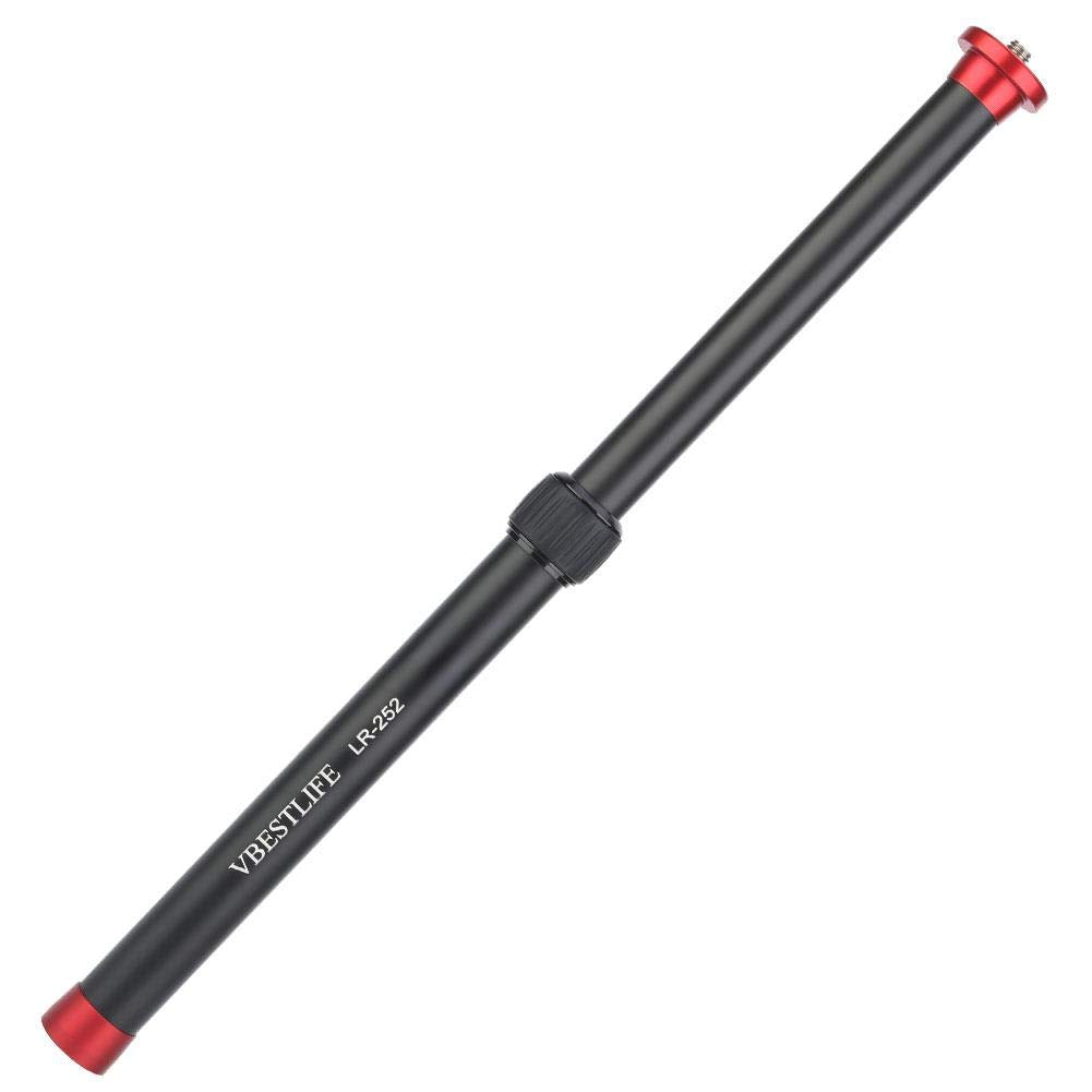 Yosoo Health Gear Tripod Extender, Aluminum Alloy Tripod Mount Monopod Extension Rod For Camera, Red, 1/4-20 Thread, Floor Mount