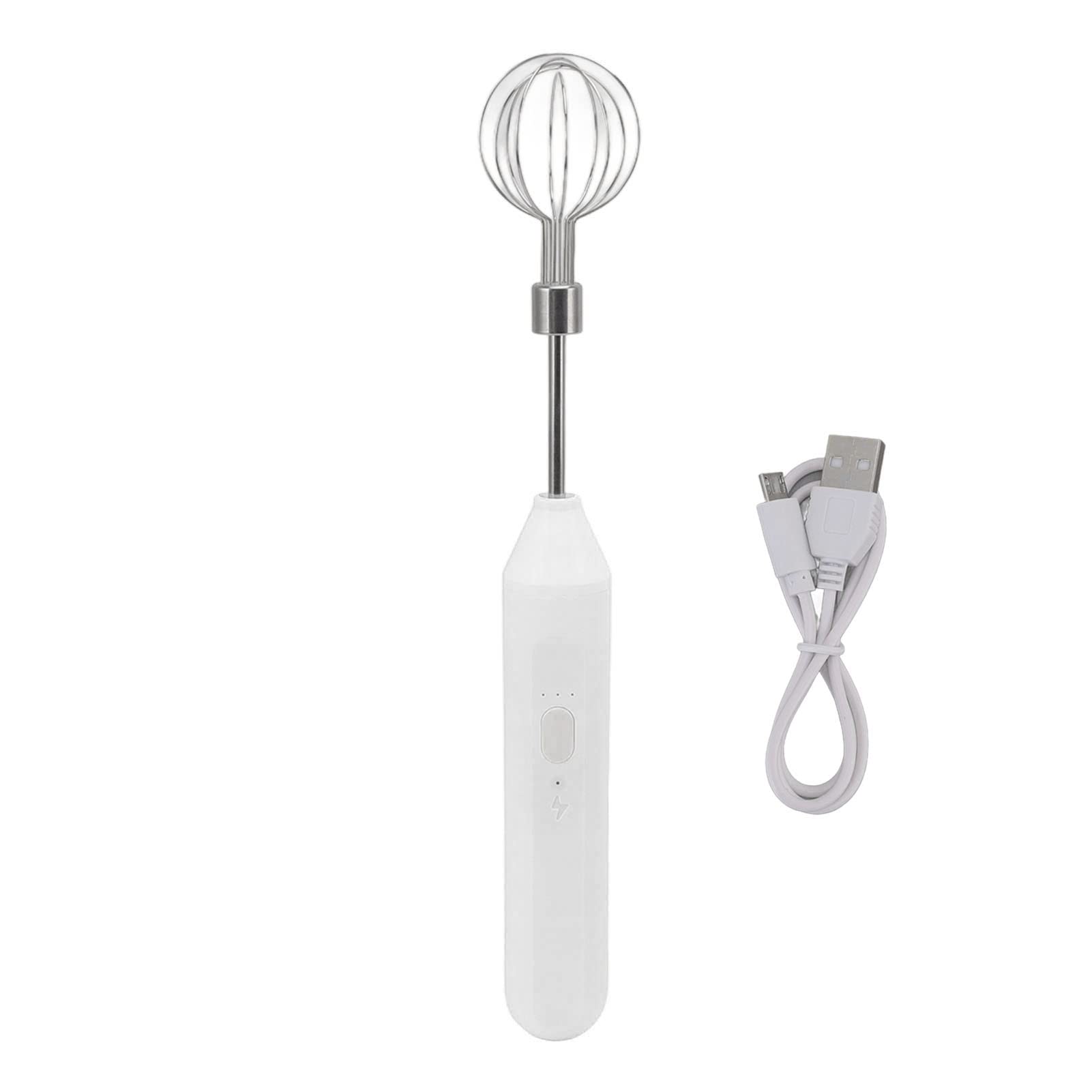 Gigicial Electric Hand Blender, Three Different Speeds, Coffee Blender For Cappuccino, Matcha And Eggs (White)