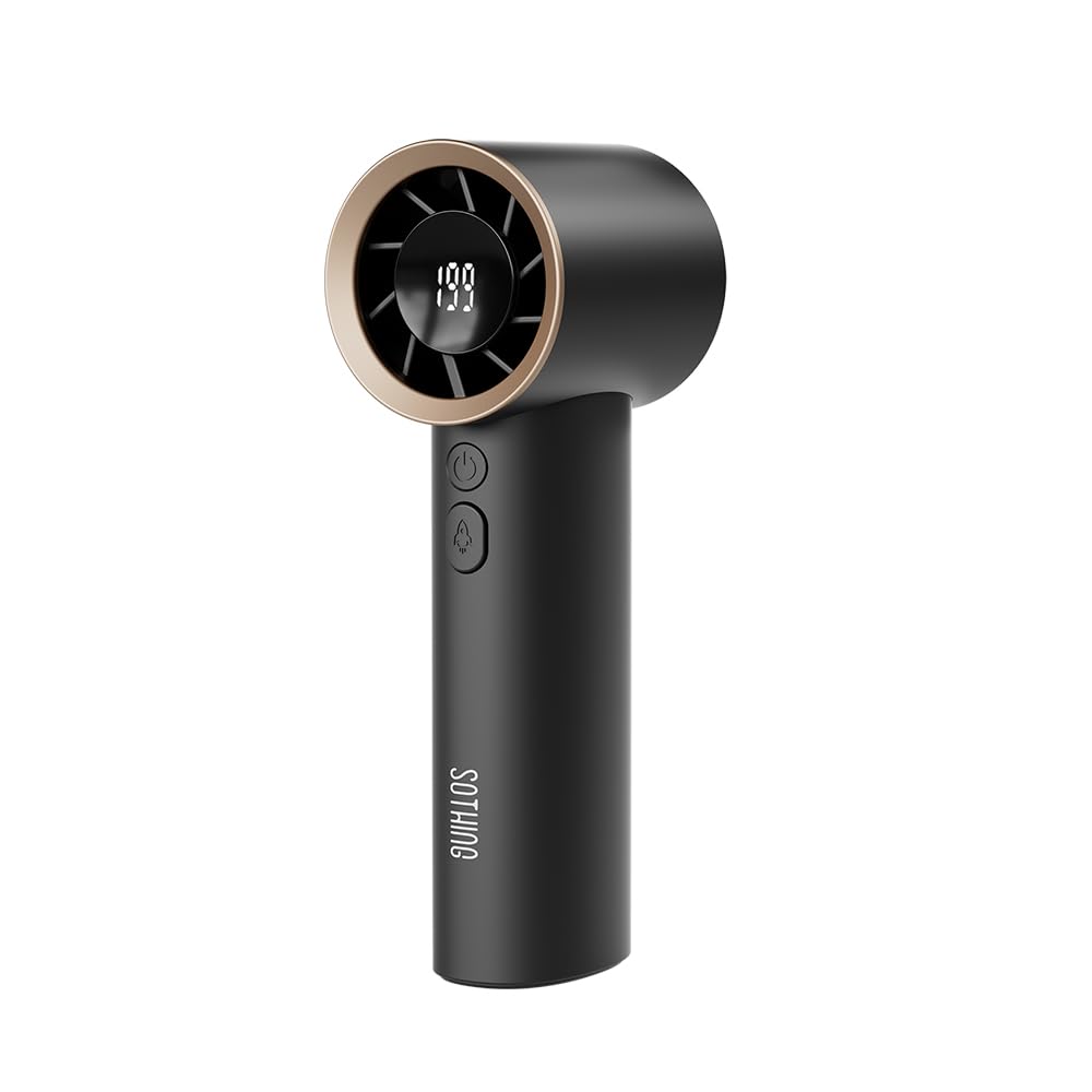 Handheld Turbo Fan-19000 Rpm, Speed(40-199) Adjustable, Personal Small Hand Fan With 12H Max Cooling - Koospark