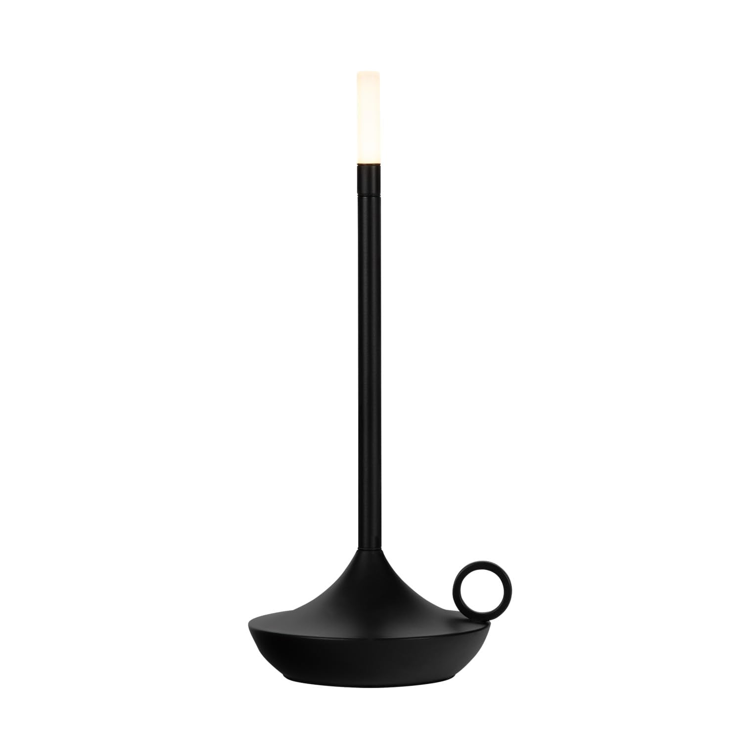 Idena 50121 - Led Touch Table Lamp In Black, Rechargeable Lamp For Indoors, Approx. 26 Cm, Table Lamp With 3 Modes