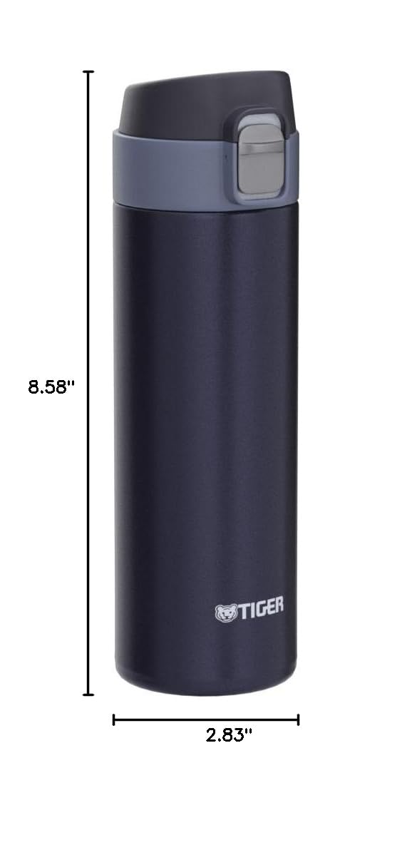 Tiger Thermos Bottle Tiger Mug Bottle, 16.9 Fl Oz (480 Ml), Sahara One Touch, Lightweight