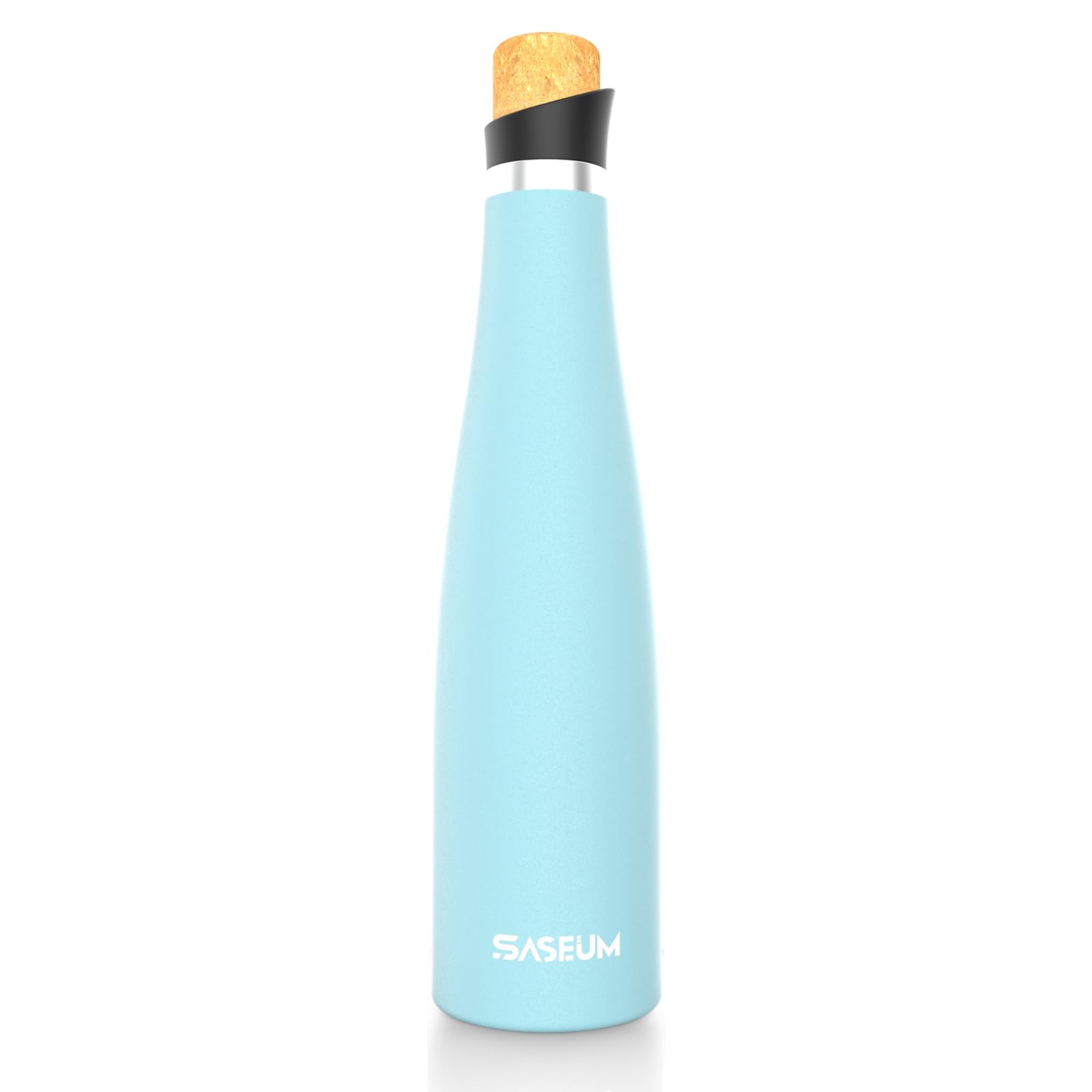 Wine Bottle - 700Ml Insulated Stainless Steel Wine Bottle With Vacuum Sealed Lid (Light-Blue, 700Ml)