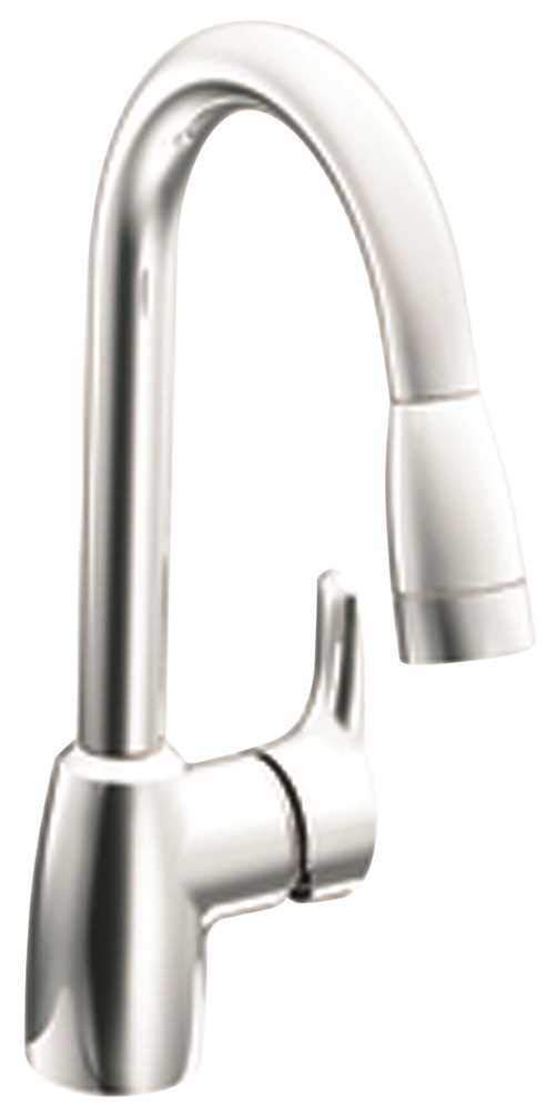 Cleveland Faucets Ca42519 Baystone Single-Handle Kitchen Faucet With Pull-Down Spray, Chrome