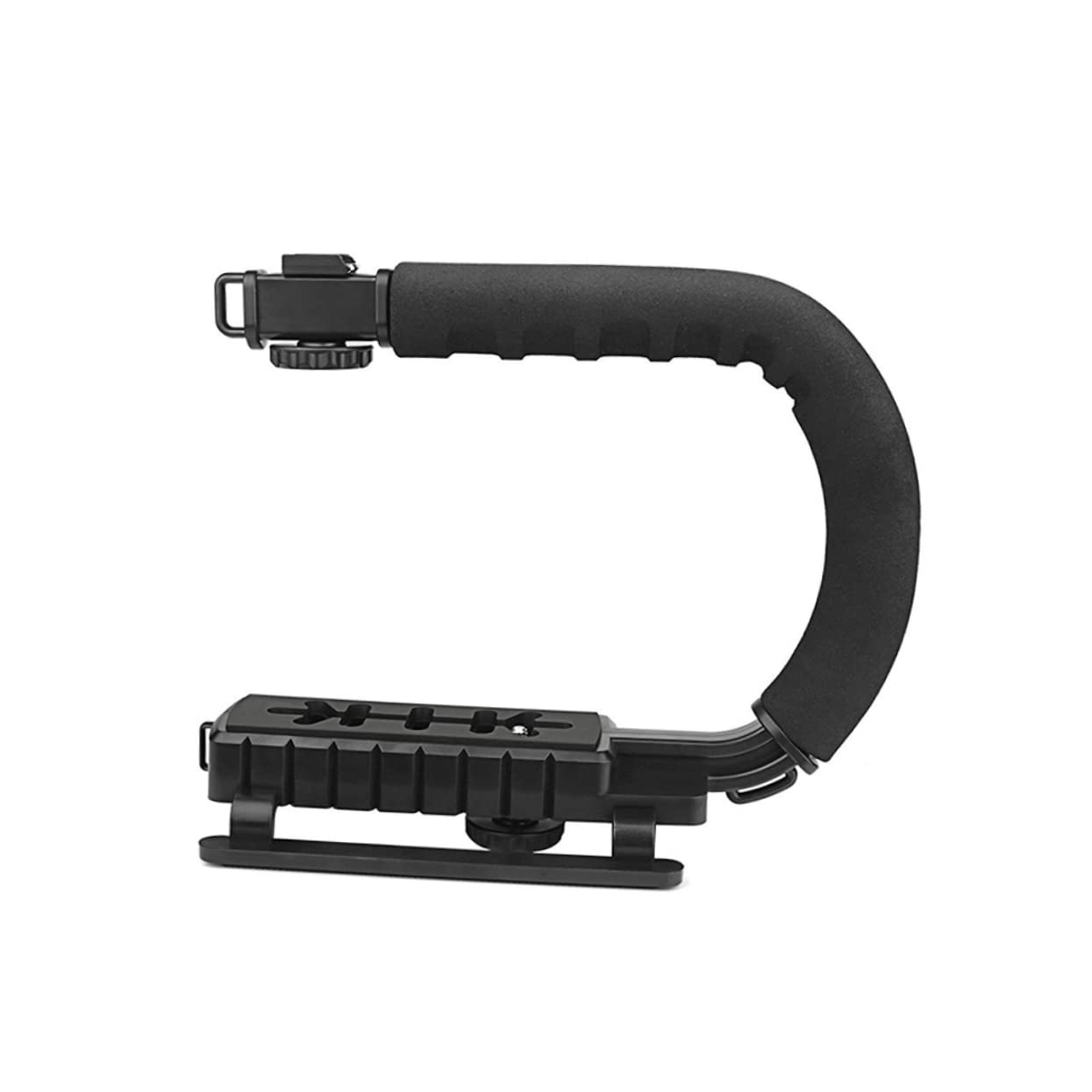 Nuobesty U Shape Camera Stabilizer Grip With Hot Shoe For Dslr Camcorder Moveable Screw Handle For Comfort Skid Pads For Stability