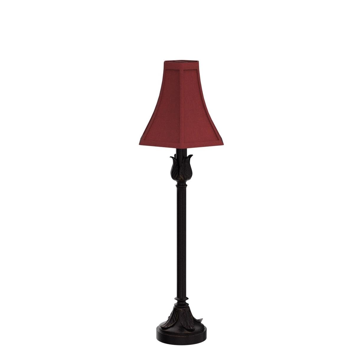 Catalina Lighting 19358-003 Brenda Buffet Table Lamps, Desk Lamp For Office, Dorm, Or Bedroom, Reading Light Nightstand Lamp, Led Bulb Not Included, 25.75", Bronze, Set Of 2