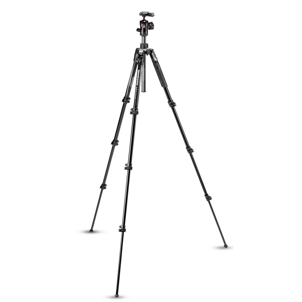 Manfrotto Be Advanced Camera Tripod With Lever Closure, Portable And Compact Travel Tripod Kit With Ball Head, Aluminum Tripod For Dslr Reflex And Mirrorless Cameras, Camera Accessories