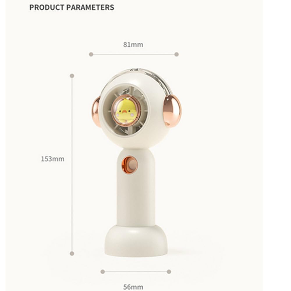 Portable Handheld Misting Fan, Rechargeable Personal Mister Fan, Battery Operated Spray Water Mist