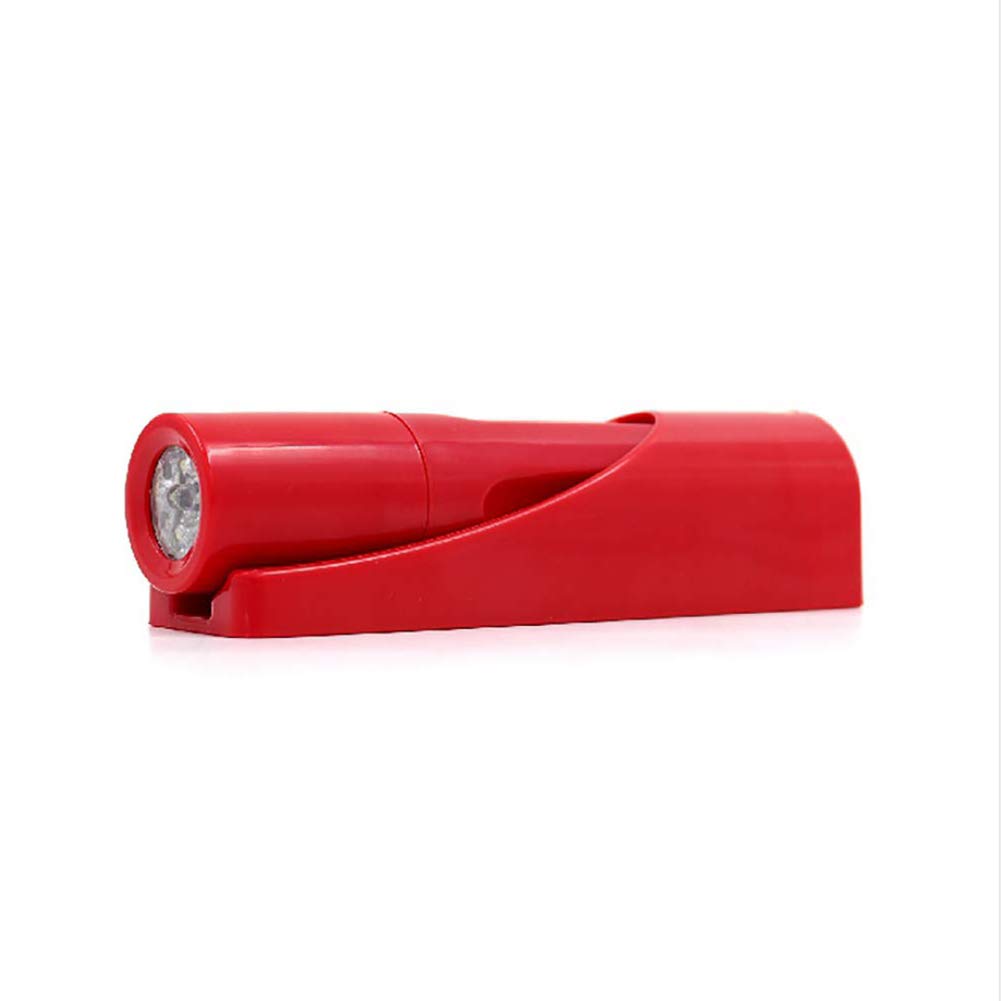 Kinone Led Flashlight, Wall-Mount Led Handheld Light With 6 Ultra Bright Led Ideal For Emergency Preparedness, Power Failure, Outdoor, Camping, Night Light, Red (Red)