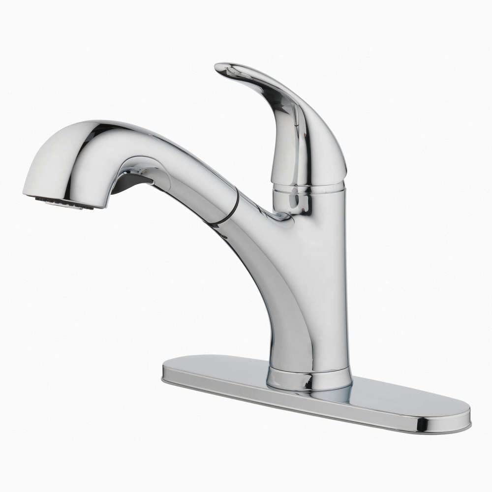 Oakbrook Pacifica Pull-Out One Handle Brushed Nickel Kitchen Faucet