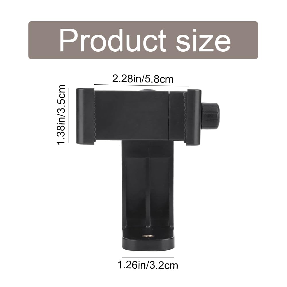 Baiwanlch Phone Tripod Mount Adjustable Cell Phone Tripod Holder Rotatable Smartphone Holder Phone Tripod Adapter For Most Selfie Smartphones Home Office(2.28-4.13In)