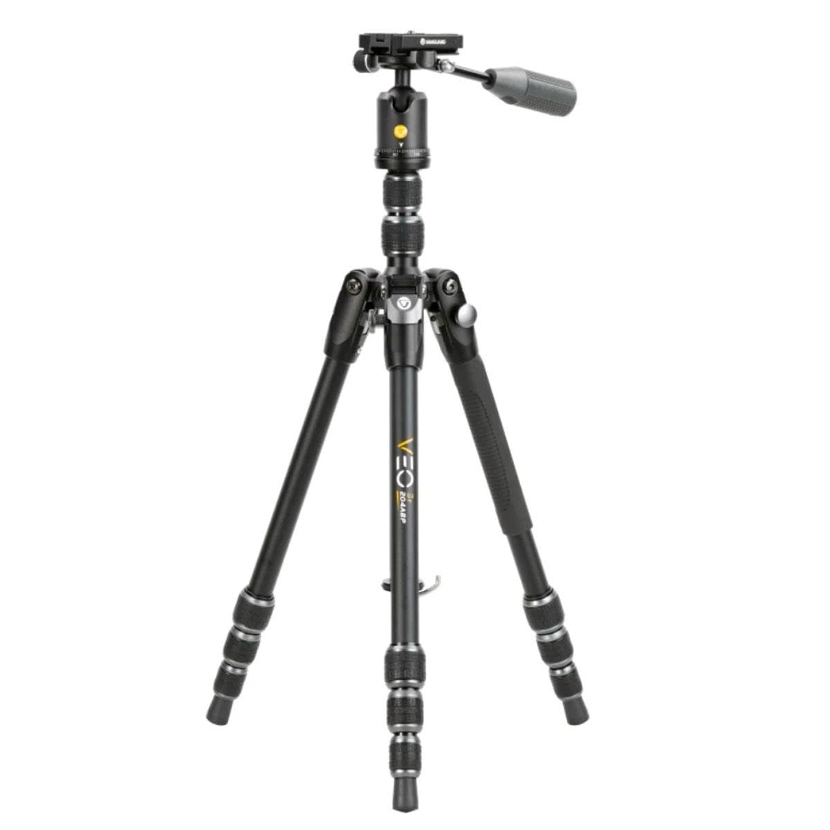 Vanguard Veo3T204Abp Aluminum Travel Tripod With Ball Head, Removeable Pan Handle, And Quick Shoe With Built-In Smartphone Holder