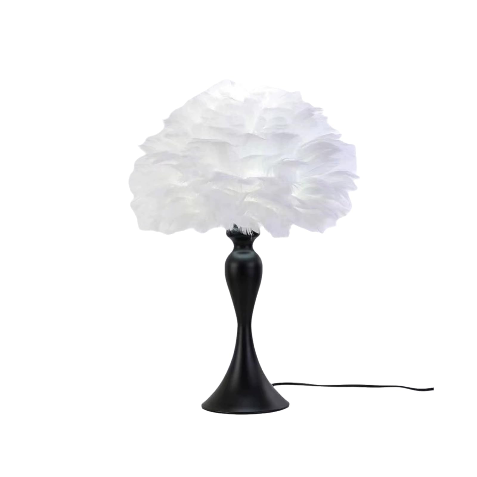 Hebomorym Table Lamp, Creative Decorative Furniture Desk Lamp, Plug In Table Lamp With Intelligent Remote Control, Infinite Dimming Night Lamp For Bedroom And Study, White