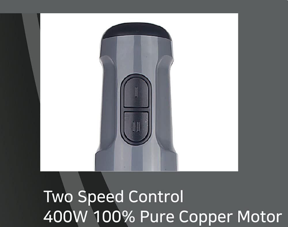 Lp Living Plus Powerful Electric Hand Blender, 400W With Two Speed Control, Detachable Base, Kitchen Blender For Smoothie, Puree, Coffee