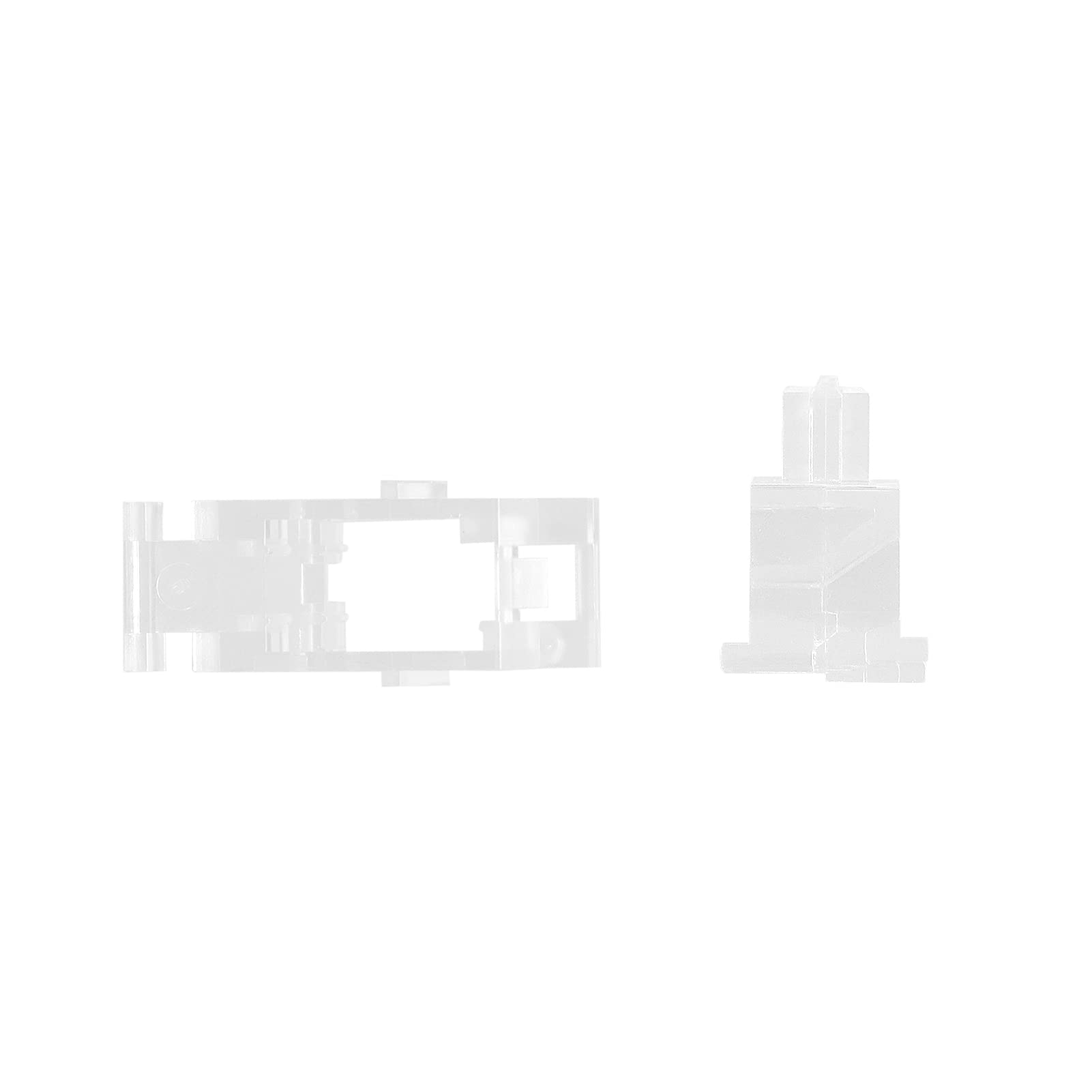 Zuggear Durock Transparent Clear Plate Mount Stabilizer With Gold-Plated Wires Compatible With Cherry Mx Plate Stabilizers (Durock Clear Plate Stabs 80% Kit)