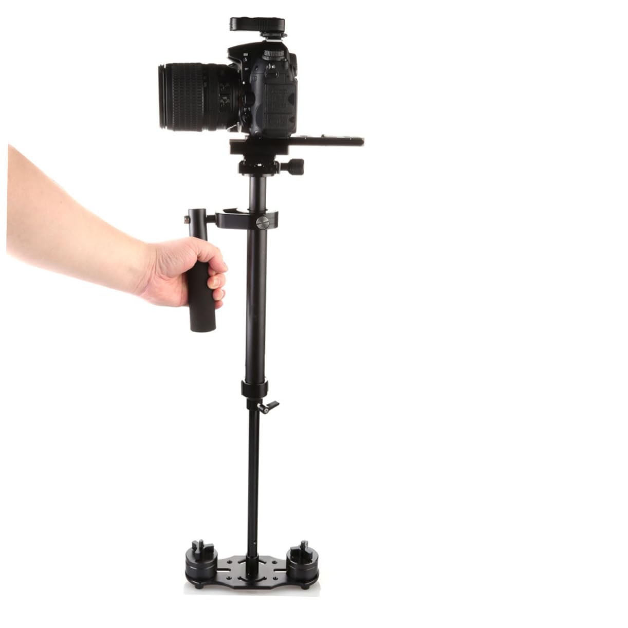 Artibetter Portable S Handheld Stabilizer For Camera Video Steady Stabilizer For Mirrorless Cameras Lightweight And Compact Design For Smooth Video Recording Black