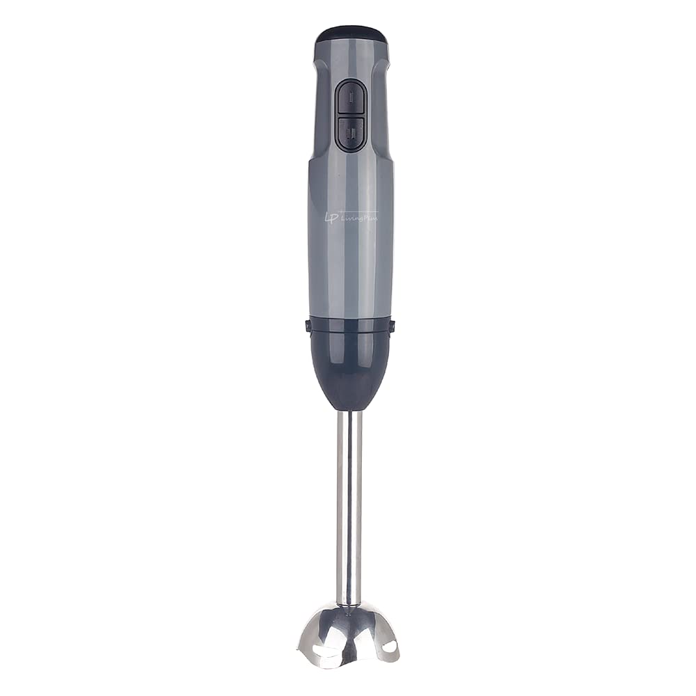 Lp Living Plus Powerful Electric Hand Blender, 400W With Two Speed Control, Detachable Base, Kitchen Blender For Smoothie, Puree, Coffee