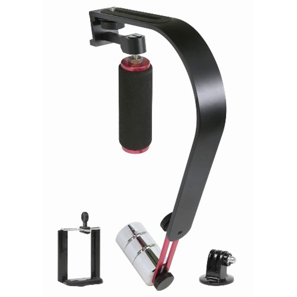 Vidpro Handheld Video Stablizer Compatible With, Sanyo Xacti Vpc-Hd1000 Camcorder - For Digital Cameras, Camcorders And Smartphones - Go Pro & Smartphone Adapters Included