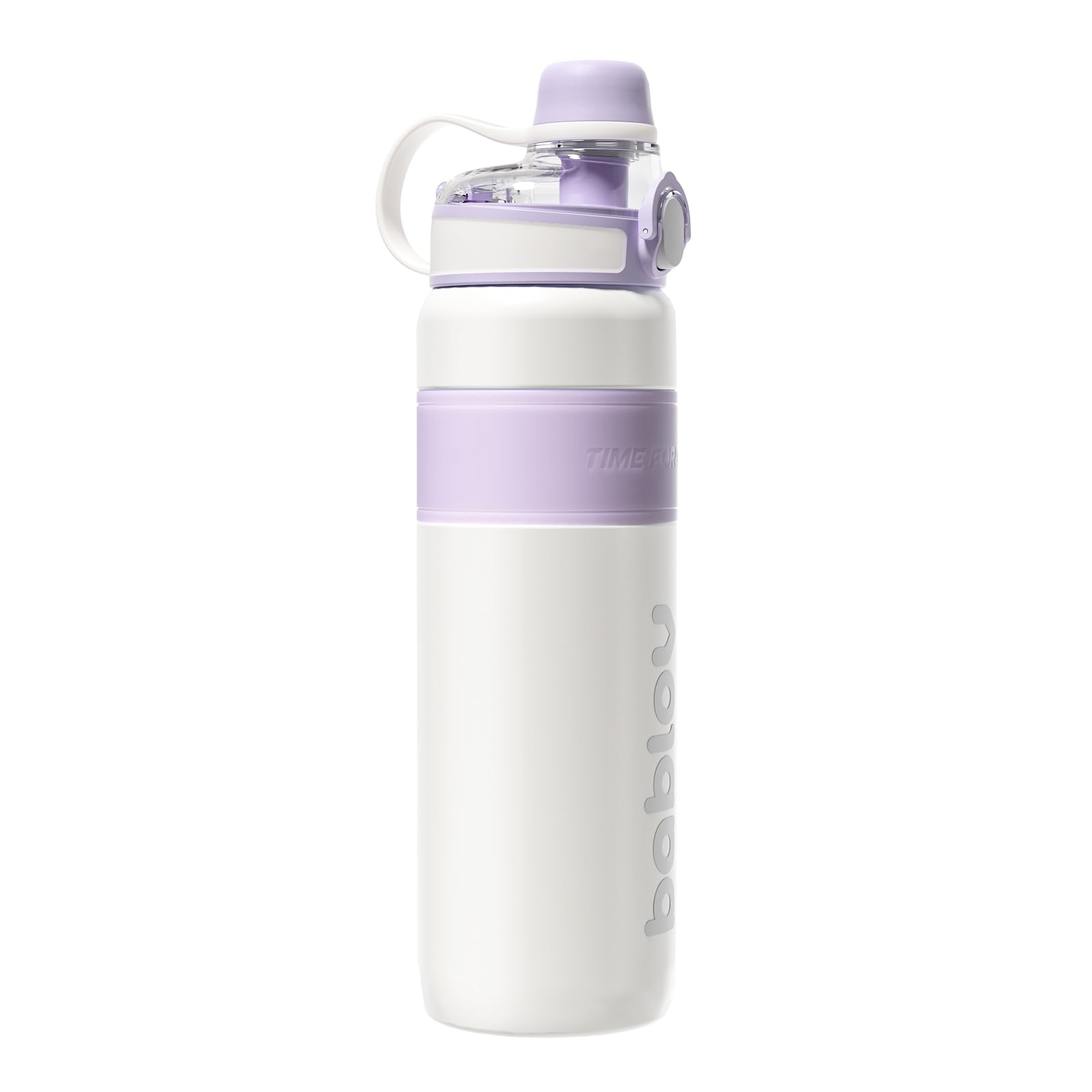 Bablov Insulated Stainless Steel Water Bottle With Straw For Sports And Travel Purple,32Oz