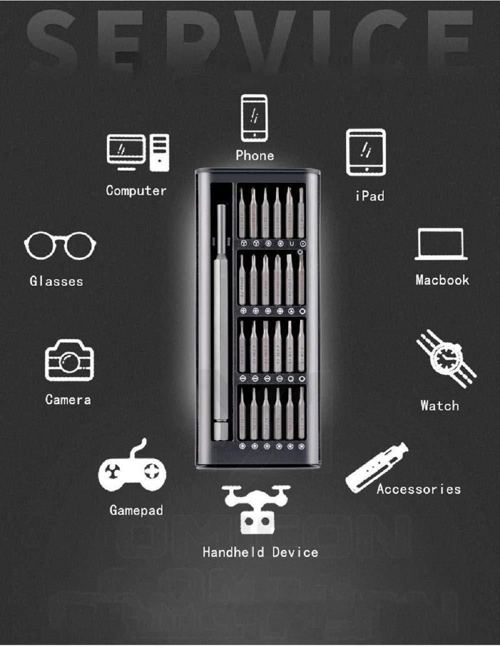 24 Pieces Precision Screwdriver Set Repair Tool Kit for Electronics, Tablet, Cellphone