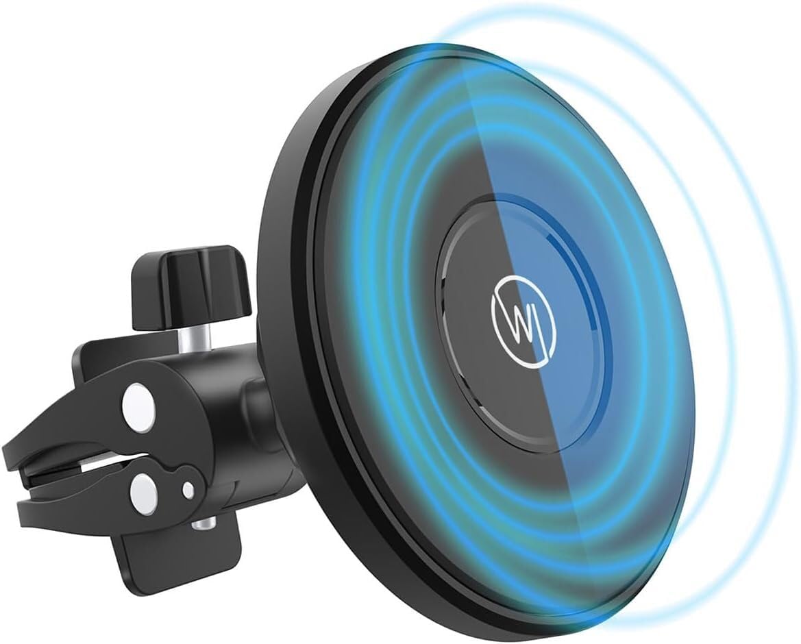 Wicked Chili Magnetic Air Vent Phone Holder Compatible With Apple Magsafe Iphone 16, 15, 14, 13, 12 Car Mount Magnet Holder, Car Accessories, Charging Not Supported (Pro, Max, Plus, Mini) Black