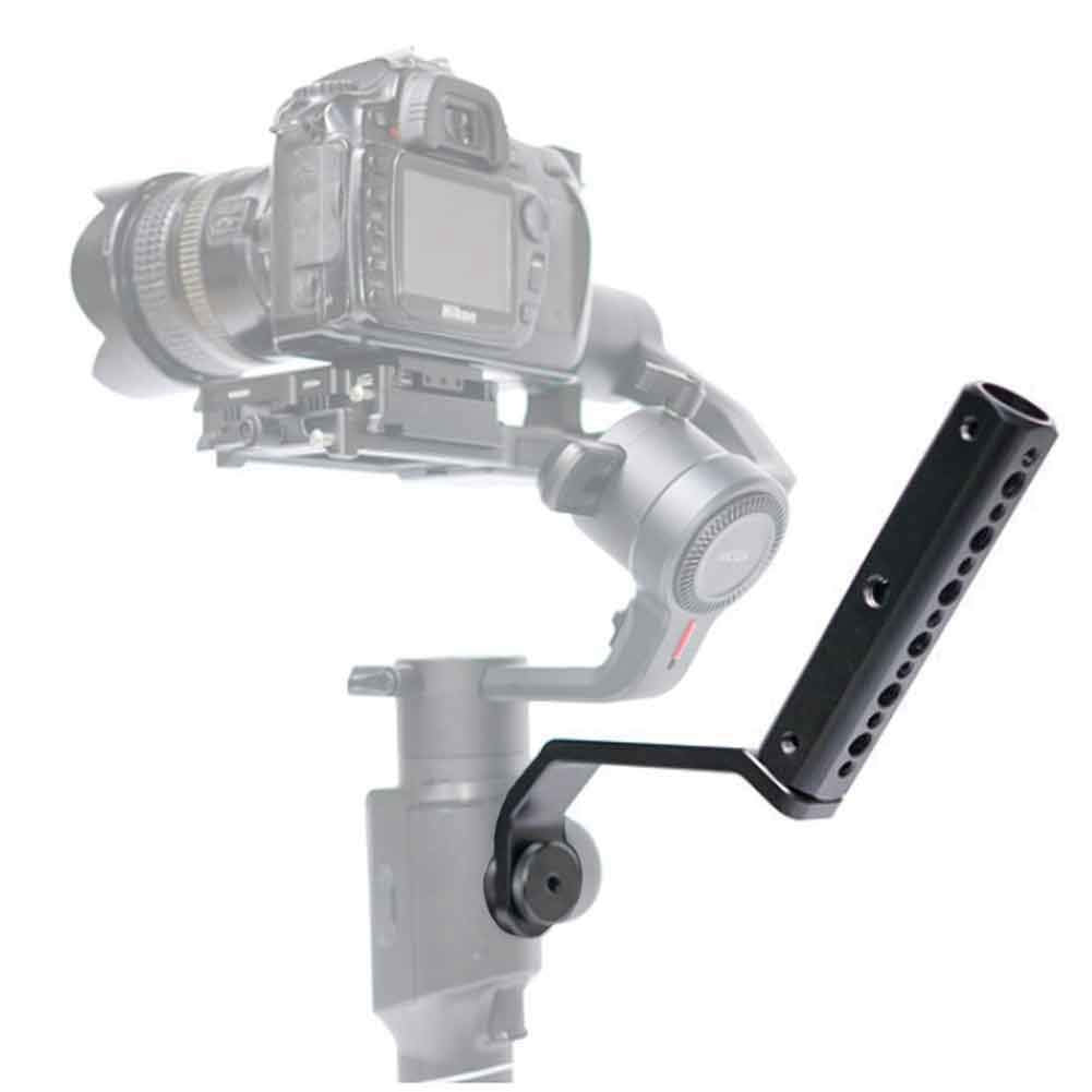 Zyyini Handle Grip For Moza Aircross 2 Stabilizer, Crane Bracket With 1/4 3/8 Inch Screws Hole,For Camera/Camcorder/Dslr/Microphone,For Feiyu Ak2000/4000 Moza Air2