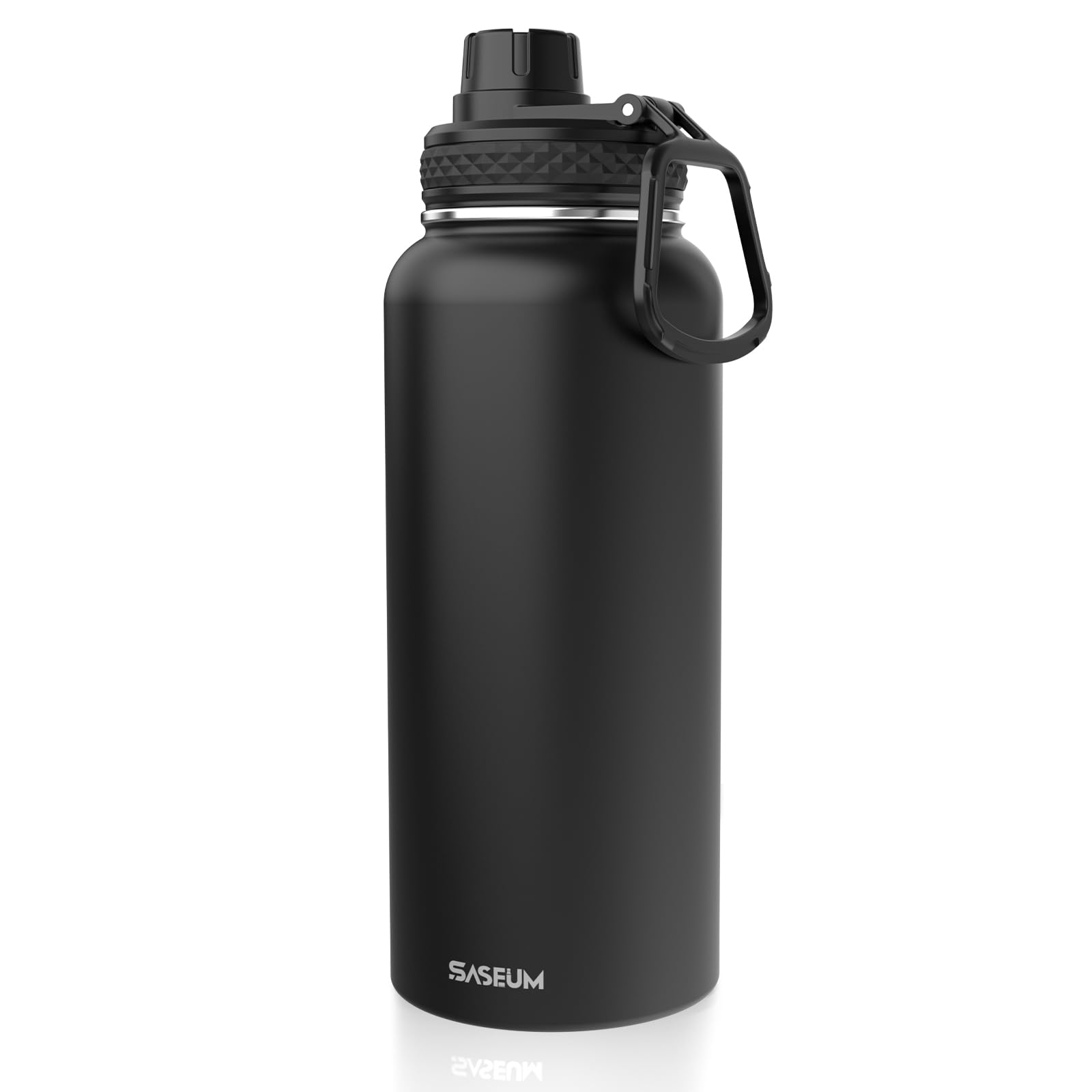 Insulated Stainless Steel Water Bottles 32Oz With Spout Lids Metal Vacuum Thermal Large Water Jug
