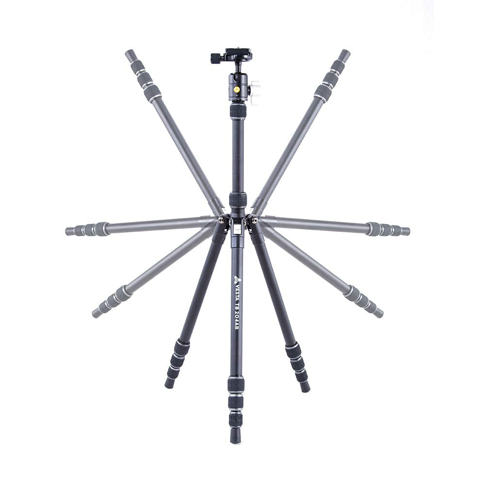 Vanguard Vesta Tb204Ab Compact Aluminum Travel Tripod With Ball Head